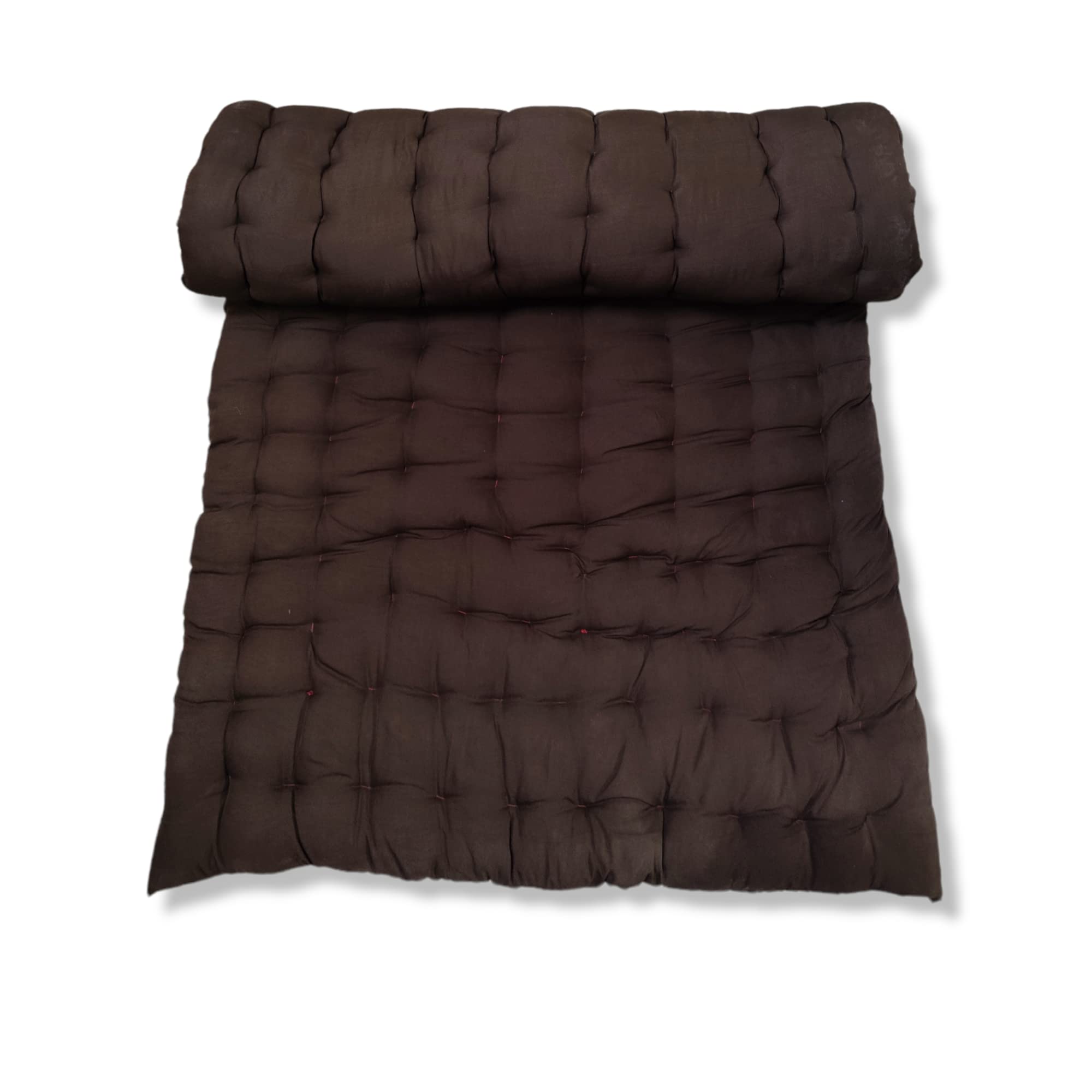 ATOOTFUSION Soft Cotton Foldable Light Weight Filled Single Firm Cotton Quilt | Gadda Mattress Toshak (Solid Coloured, 1 Sleepin