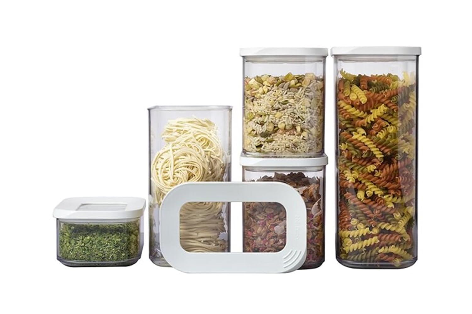 Seafrrzios BpaFree Airtight Food Storage Containers, Airtight Cereal Dispenser Set For Rice, Pasta, Coffee Beans, Restaurant Ki