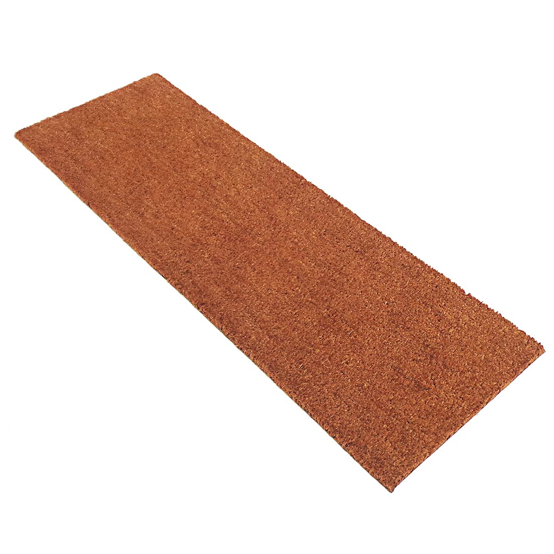 Onlymat Natural Coir Solid Brown Rectangular Door Mat, Waterproof, Low Profile All-Purpose Entryway Rug Quickdry With Anti-Slip 