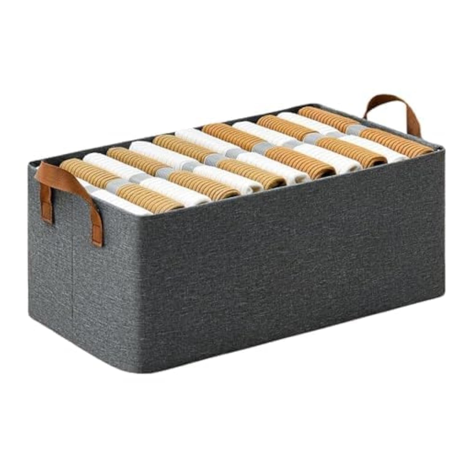Hellyz Closet Organizers And Storage Boxes  Collapsible Wardrobe Clothes Organizer Bins For Clothing, Jeans, Toys & Books (Pack