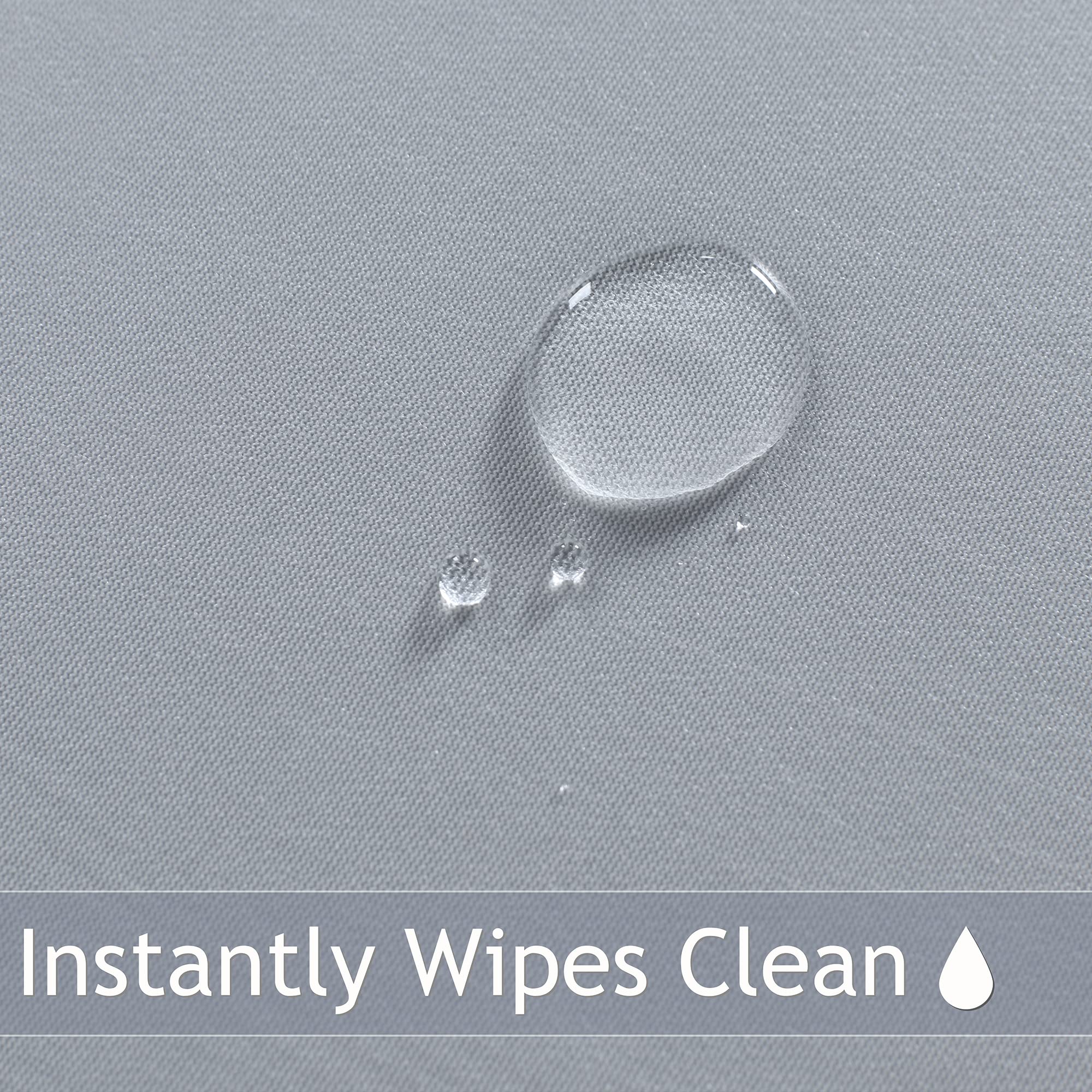 Obstal Fitted Round Table Cloth, Reversible Waterproof Stain Resistant Elastic Stretch Tablecloth, Wipe Clean Table Cover For Ou