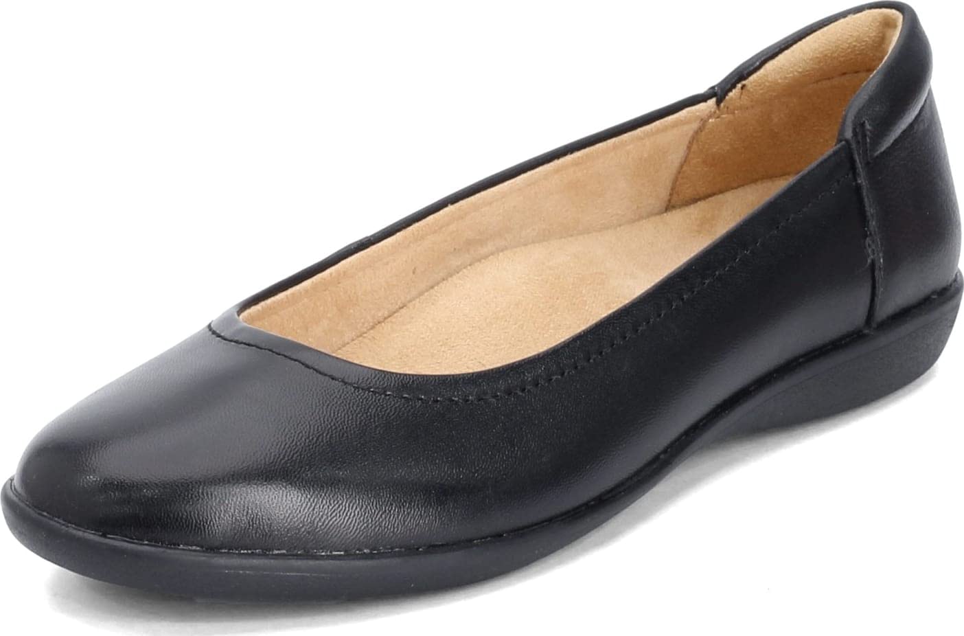 Naturalizer Womens, Flexy Flat Black 85 M