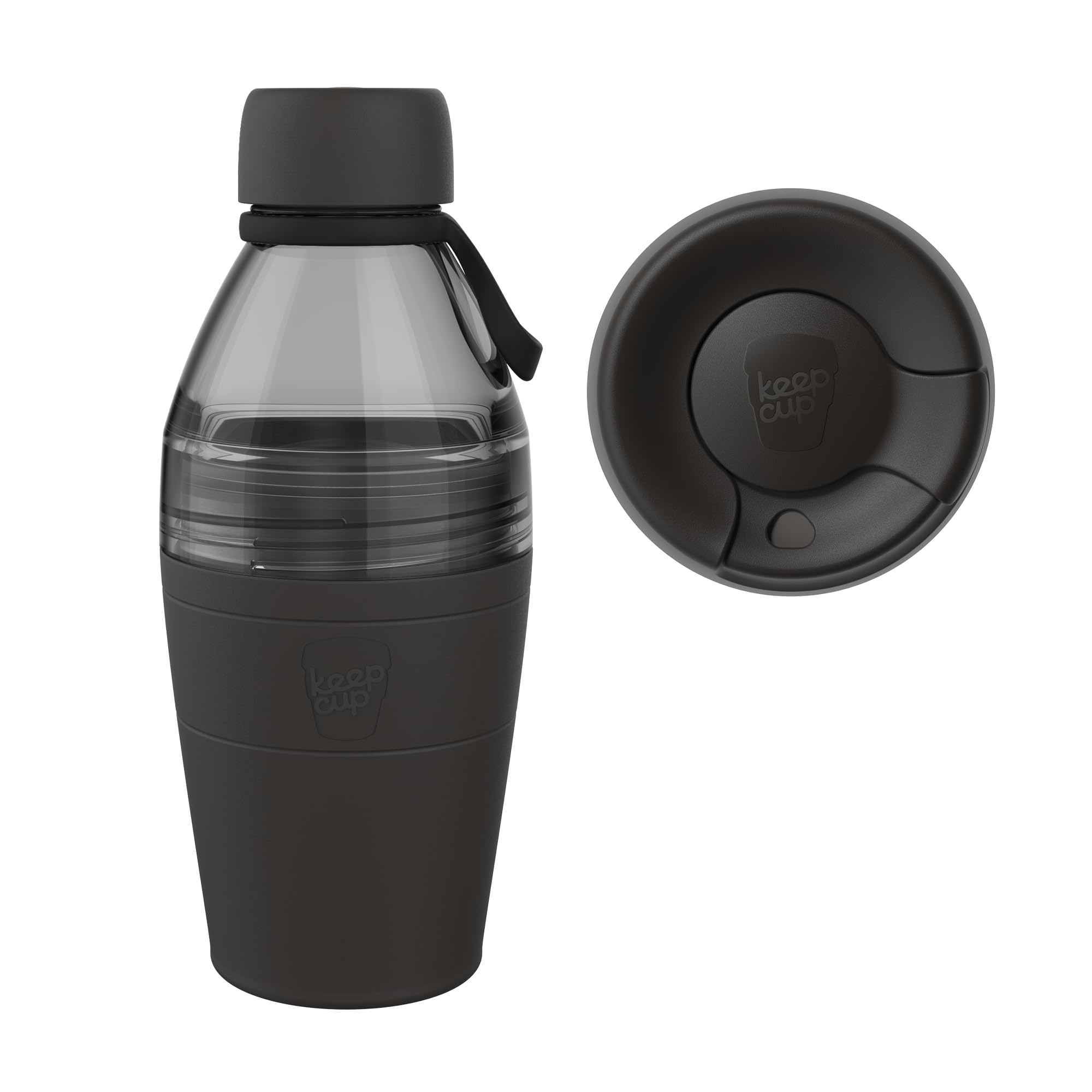KeepCup CuptoBottle Kit, 2 in 1 Reusable Water Bottle and Travel Mug, Insulated Stainless Steel & Plastic Dual Opening with Le
