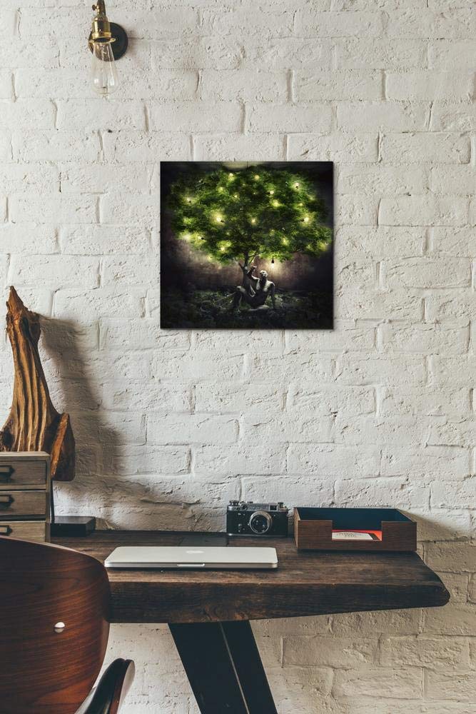 Cortesi Home 'Dear Darkness' By Mario Sanchez Nevado, Canvas Wall Art, 12''X12''