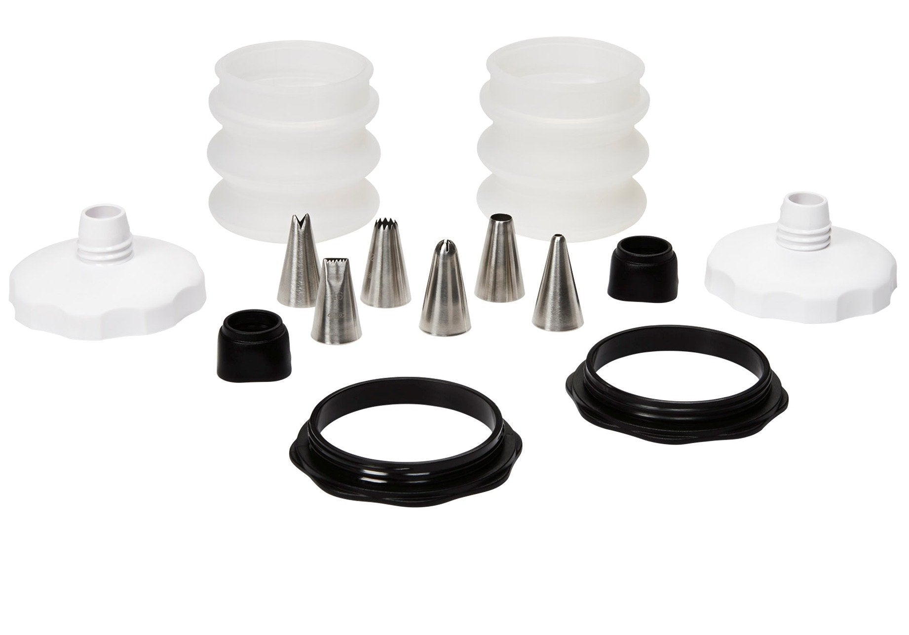 Oxo Good Grips 8-Piece Baker'S Silicone Decorating Bottle Kit - Black