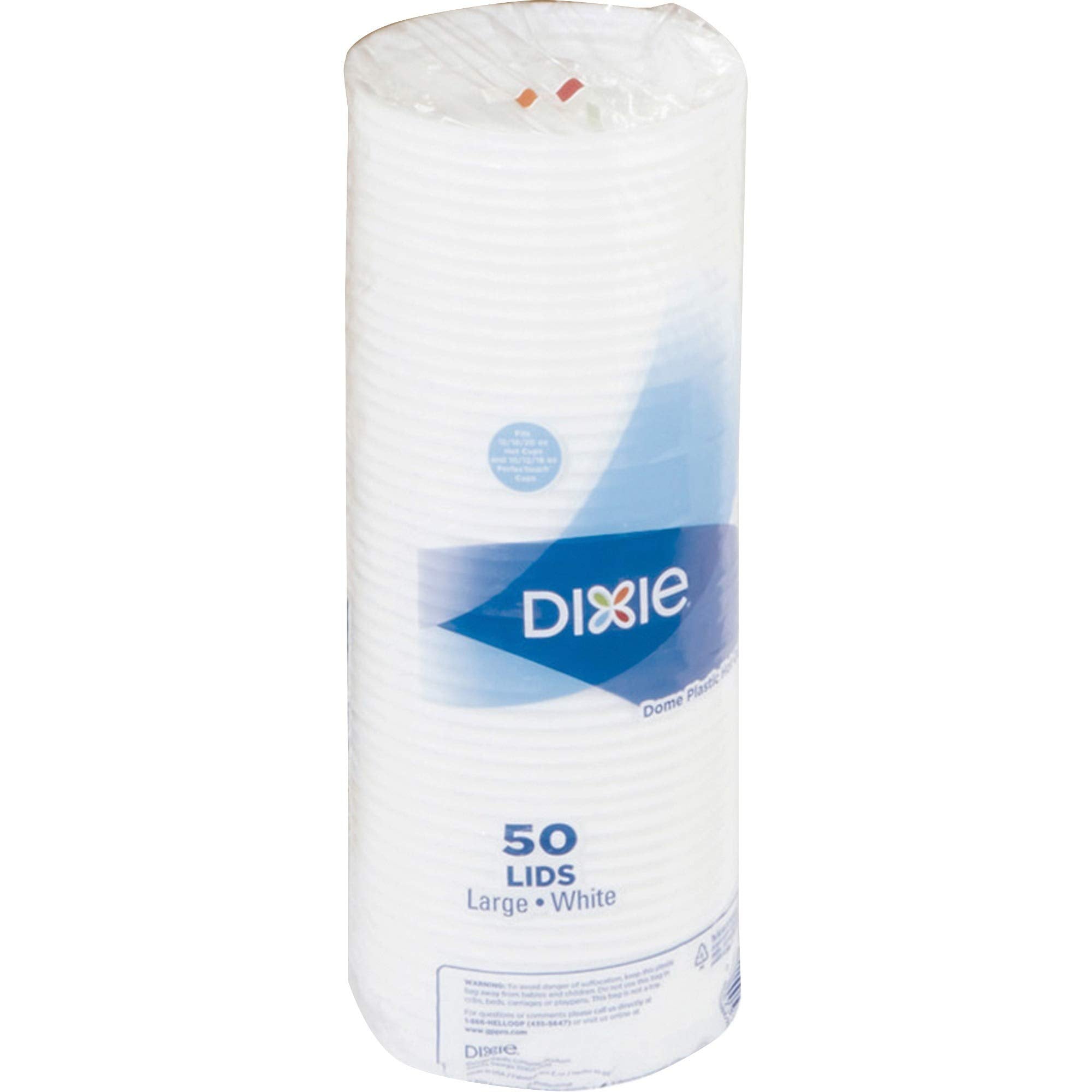 Georgia-Pacific Dixie 10-20 Oz. Dome Hot Coffee Cup Lid By Gp Pro (Georgia-Pacific),White,9542500Dx,500 Count (10 Sleeves Of 50