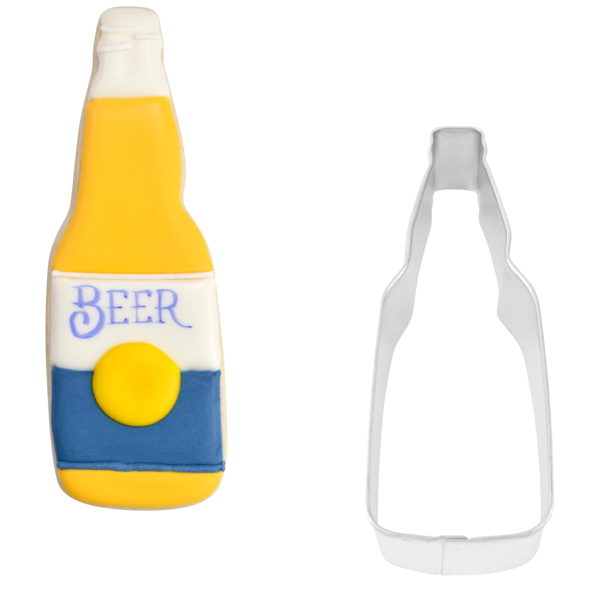 Cybrtrayd Bottle Cookie Cutter, 4.5'', Silver