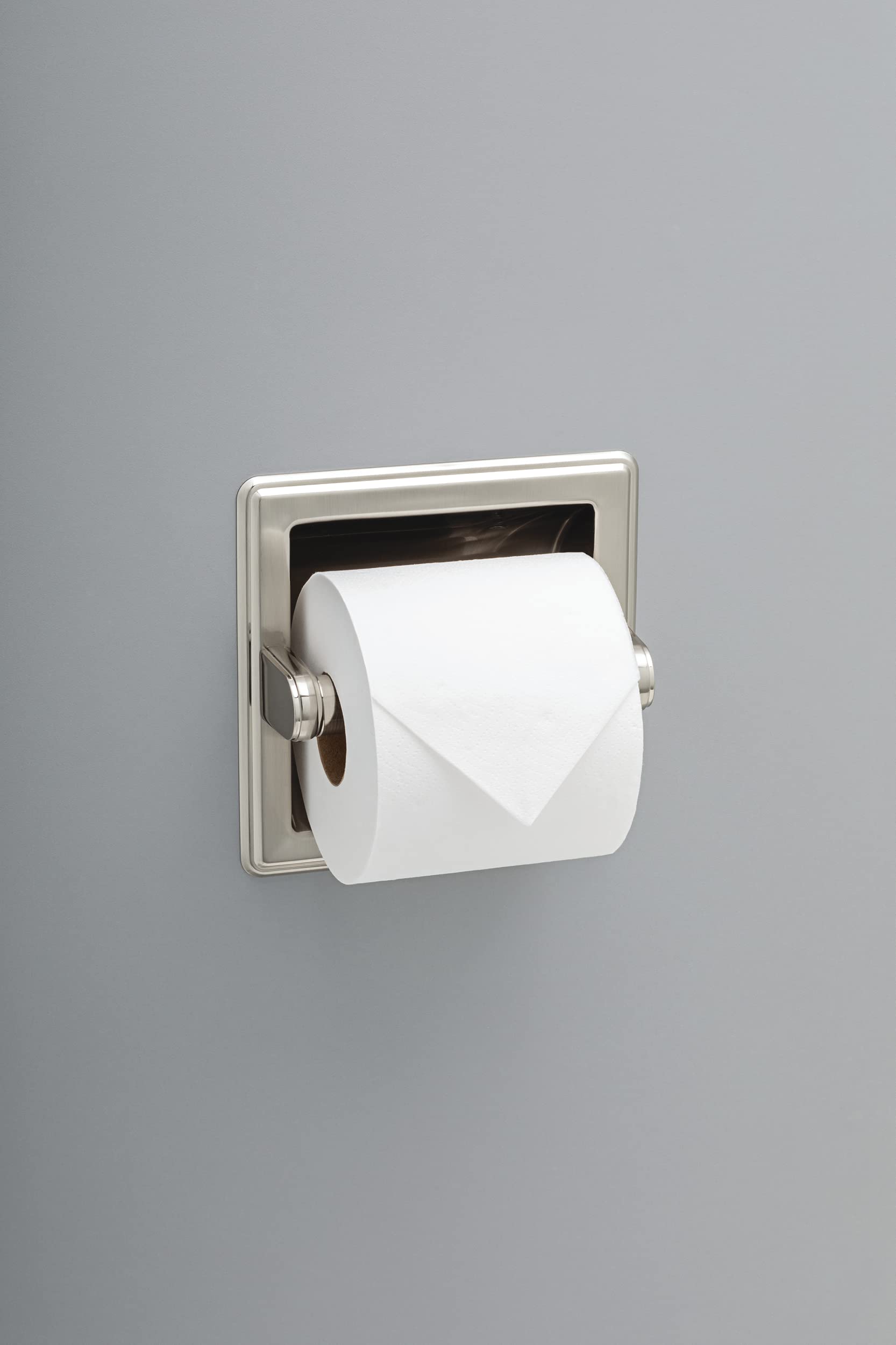 Franklin Brass 9097Sn Recessed Paper Holder, Satin Nickel