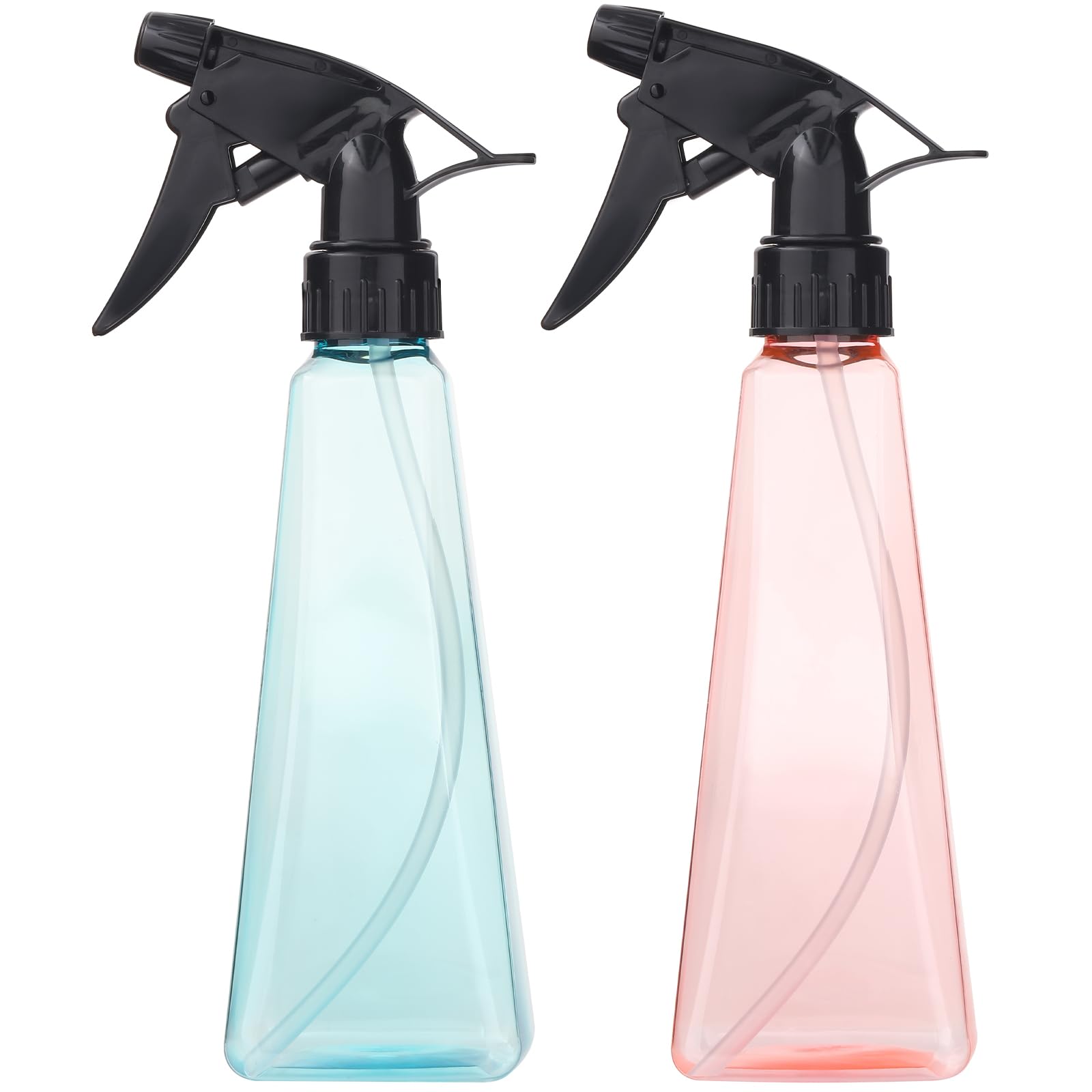 Spray Bottles (2-Pack, 12 Oz.) Mist/Stream, Plastic Water Spray Bottle For Hair, Plants, Cleaning, Cooking, Bbq, Pet - Empty Spr