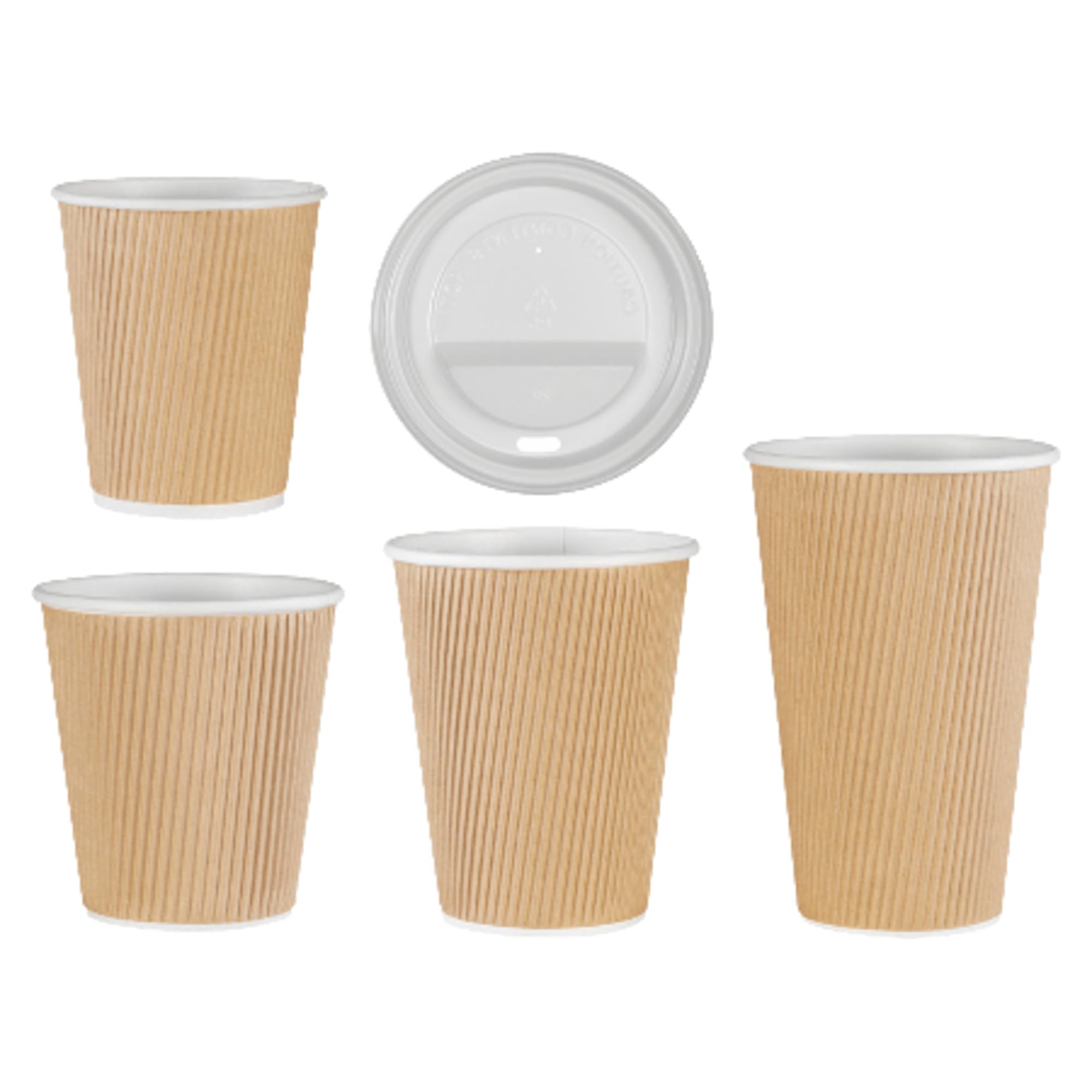 Genuine Joe Ripple Hot Cups, 25 Count (Pack Of 1), Brown