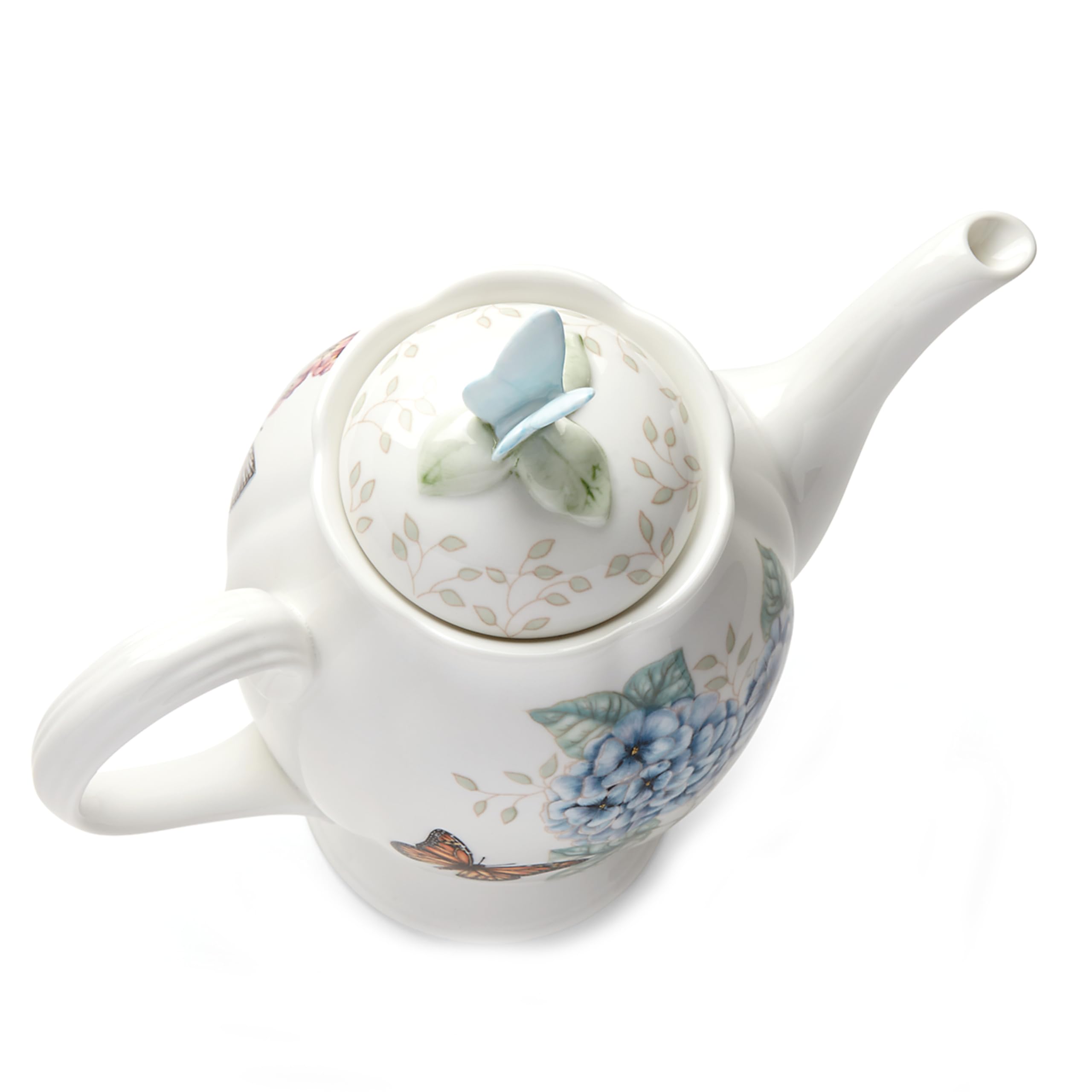 Lenox Butterfly Meadow Coffee Pot With Lid, White -