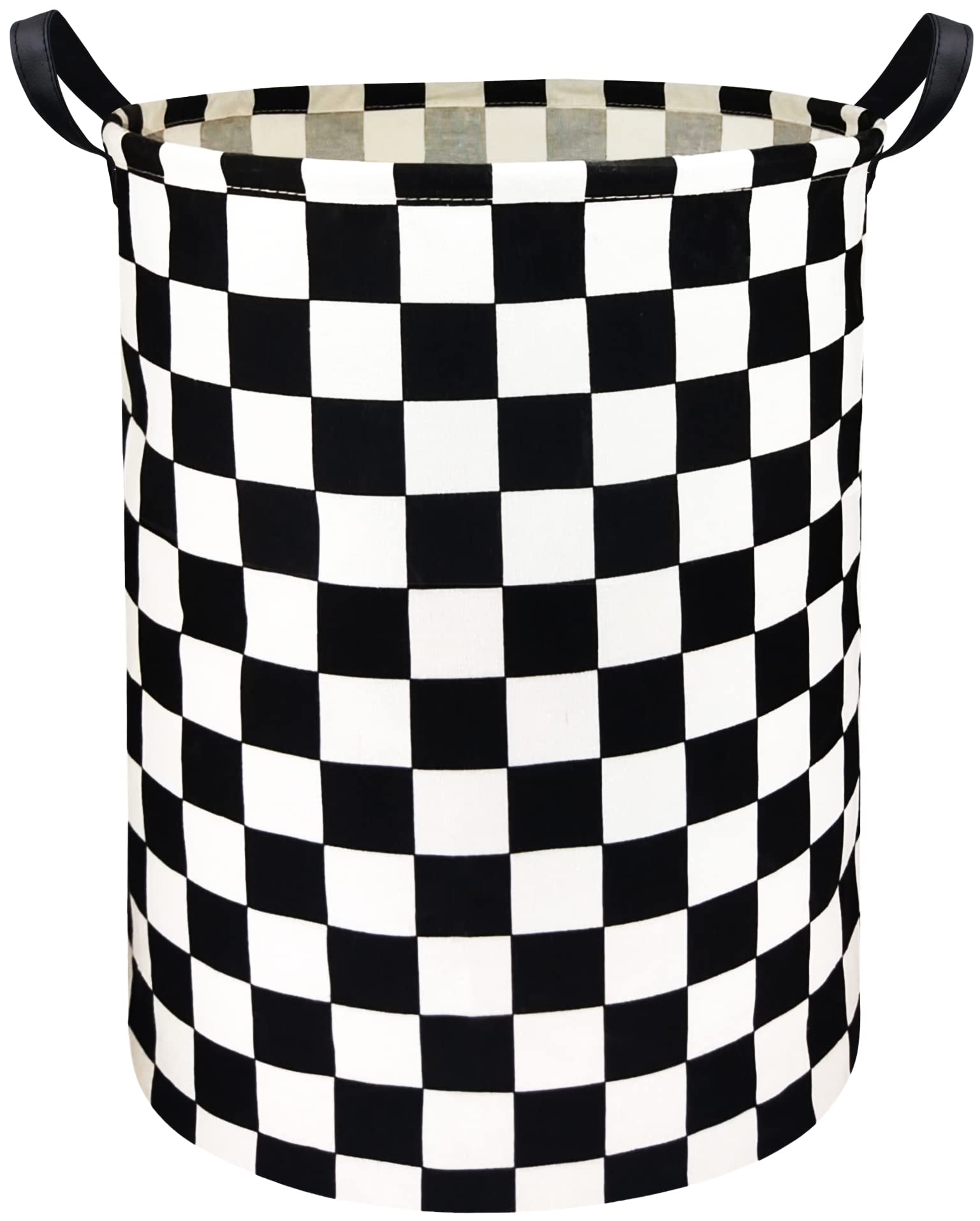 Hiyagon Boys Laundry Basket Hamper Kids Storage Basket Car Toy Organizer Bins For Room Decor,Gift Basket For Bedroom(Racing Flag