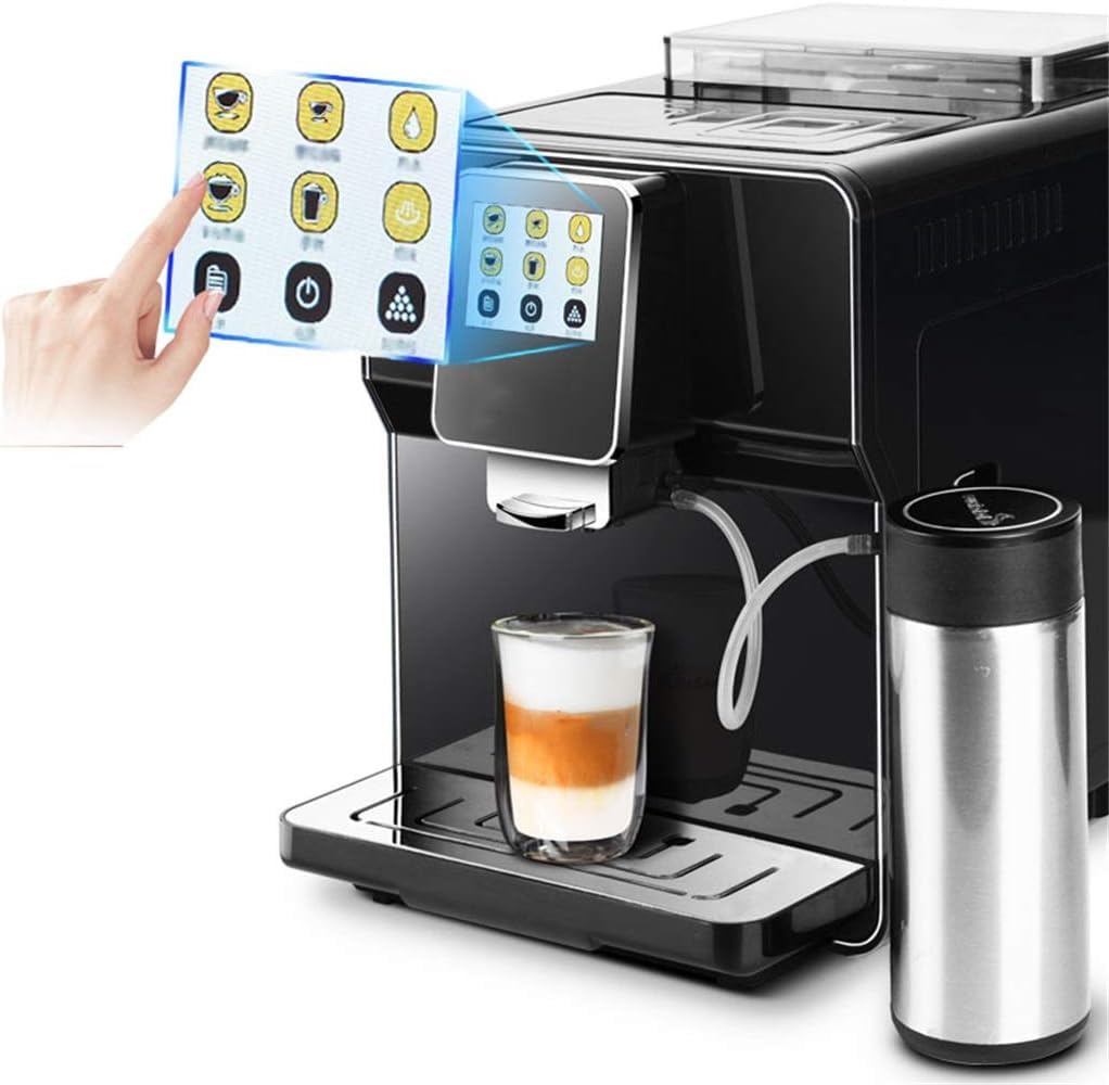 Buona Mattina ARC700 Super Automatic Espresso Machine with Grinder, Touch Screen, Black