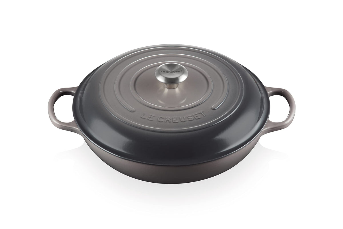 Le Creuset Enameled Cast Iron Signature Braiser, 5 Qt. , Oyster