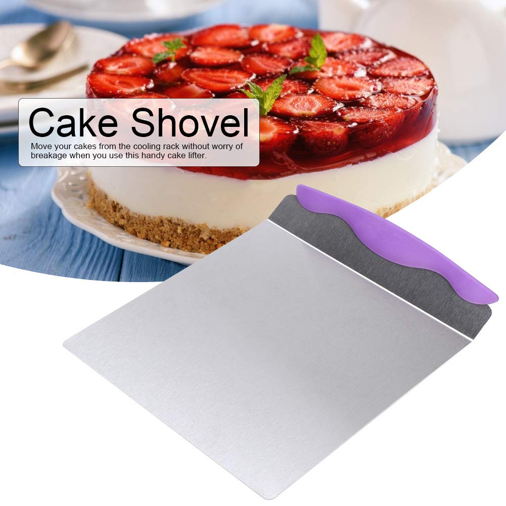 Cake Transfer Tool, Stainless Steel Cake Pizza Transfer Tray Moving Plate Cake Lifter Shovel Pastry Baking Tool, Made Of Stainle