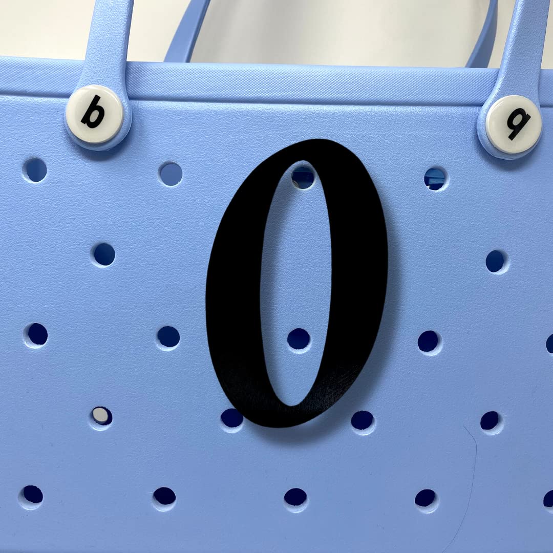 Freshe Boglets - Decorative Bogg Bag Alphabet Lettering - Personalize Your Bag With 3D Printed Alphabet Letters (O, Small)