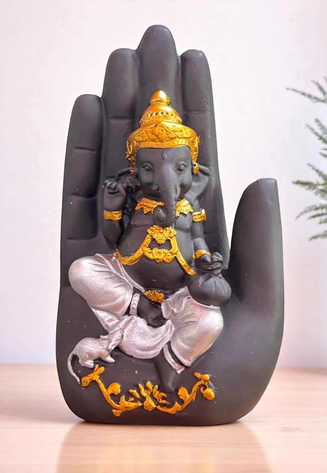 Srimaa Ventures Blessing Hand Ganpati Bappa Murti || Sacred Siddhi Vinayak Idol For Meditation, Pooja Room