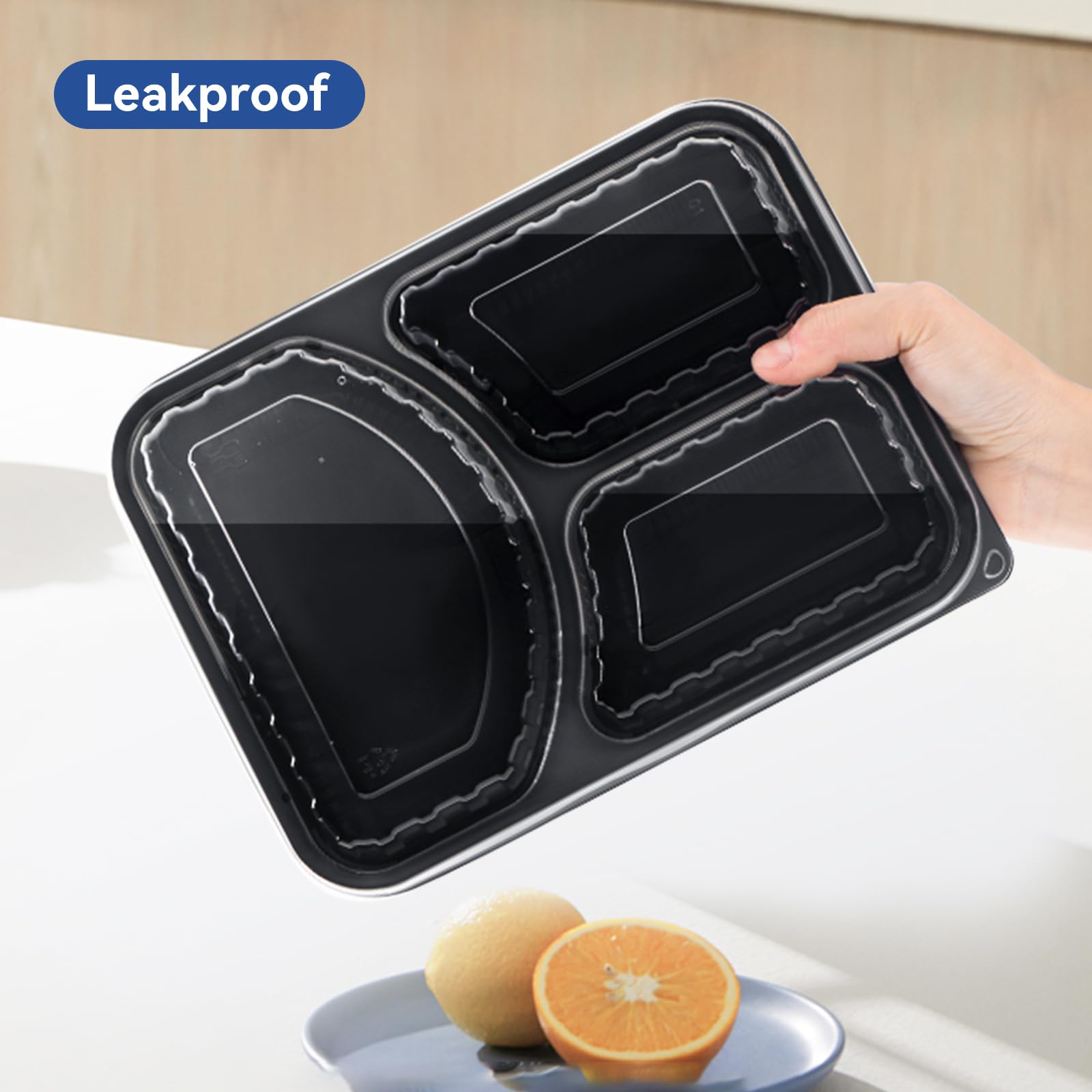 Ekosavor Meal Prep Container, 40-Pack 38Oz - Reusable To Go Containers For Food Storage And Portion Control - Bento Boxes For Me