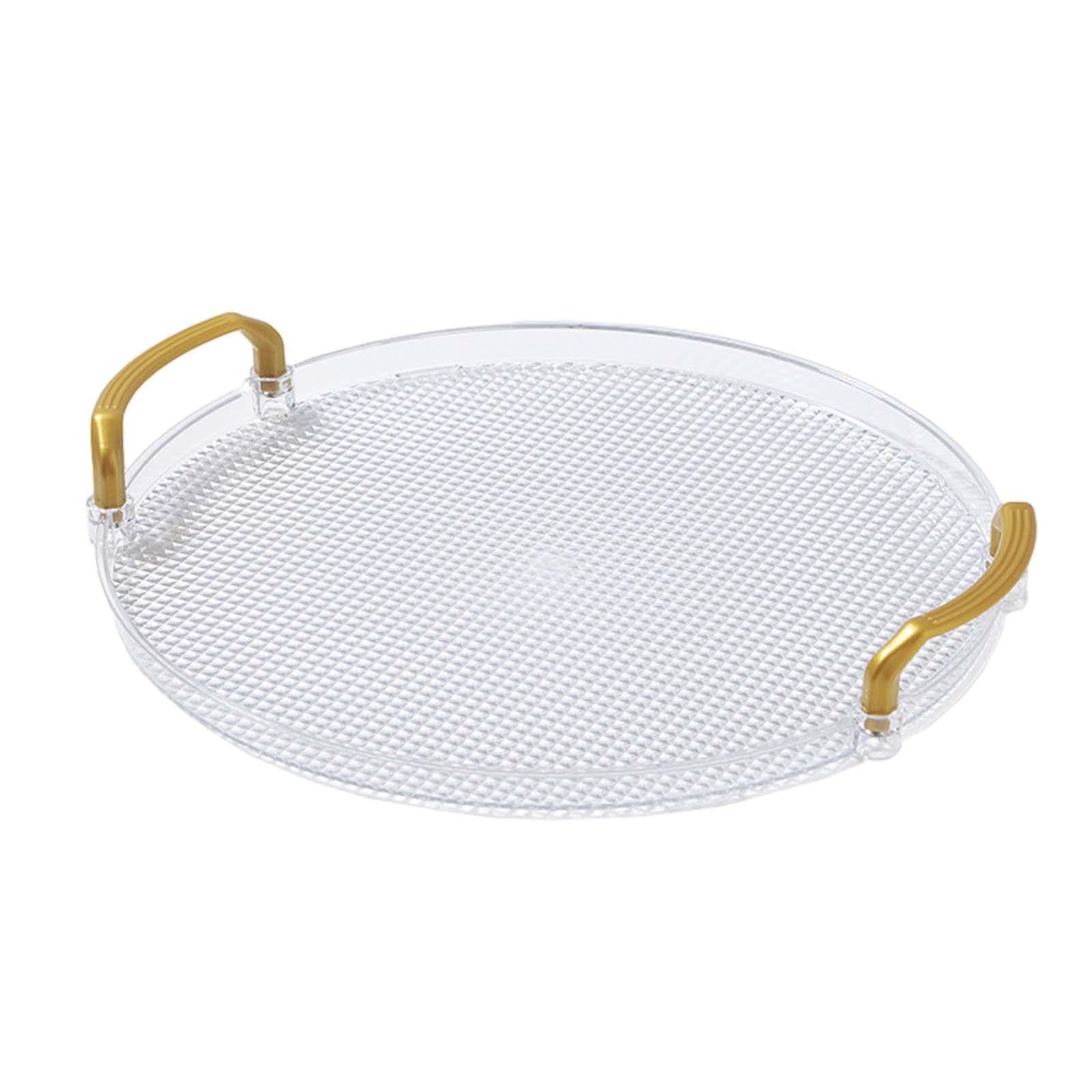 Ecomistiq Serving Tray Coffee Modern Snack Plate Platter For Office Coffee Table Cafes S | Cake Stands | Presentation & Packagin