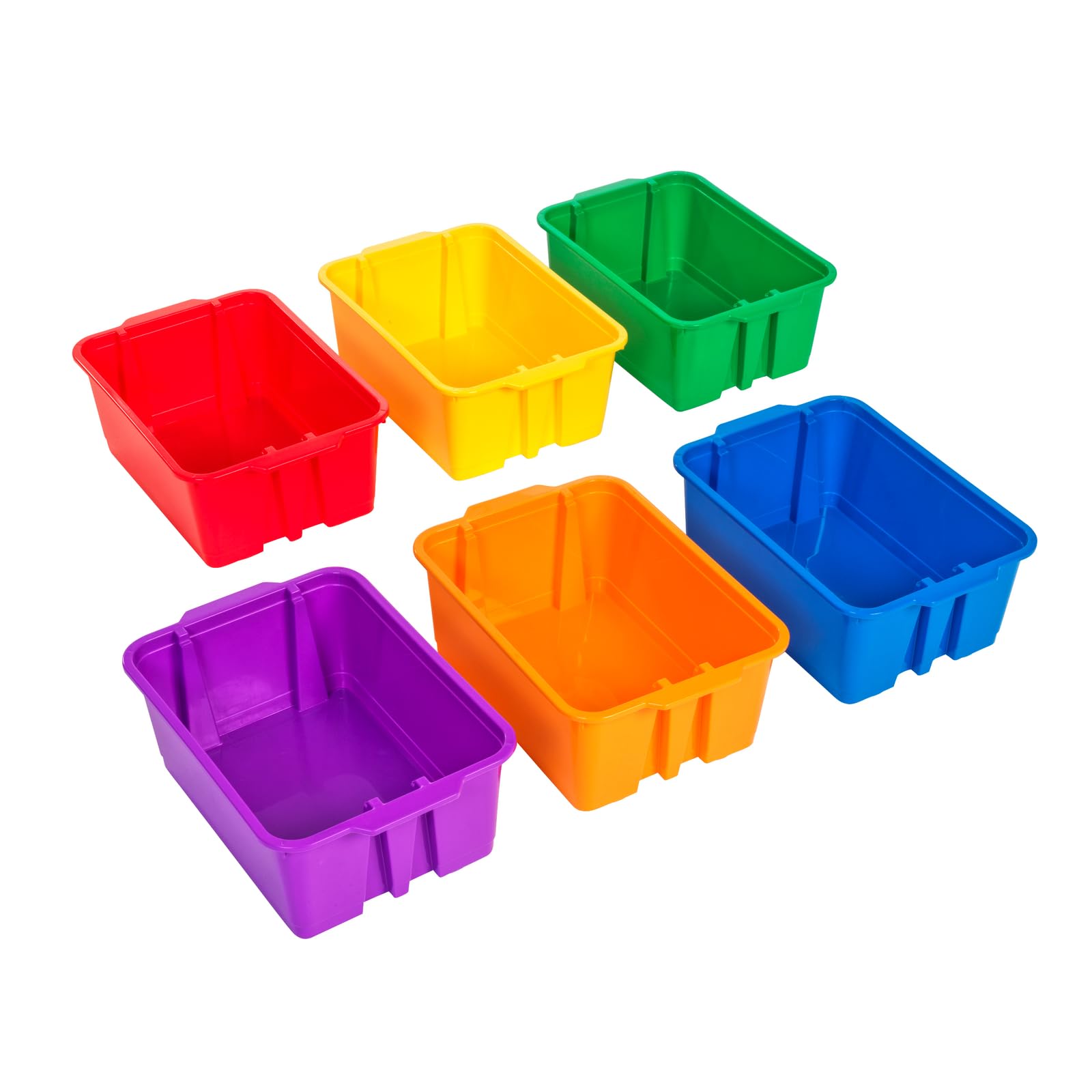 Really Good Stuff Group Colors For 6 - Classroom Stacking Bins - 6 Bins