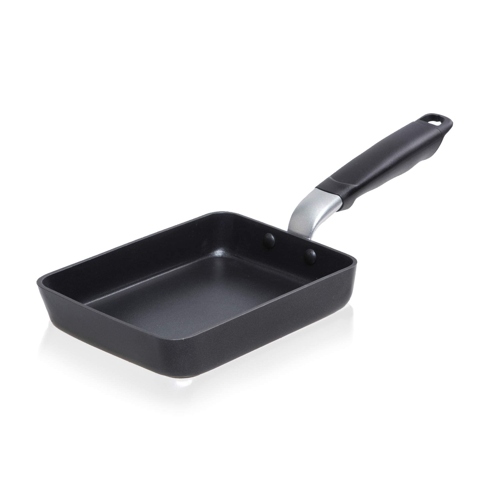TECHEF - Tamagoyaki Japanese Omelette Pan/Egg Pan Skillet, PFOA-Free, Dishwasher Safe, Induction-Ready, Made in Korea (Black/Med