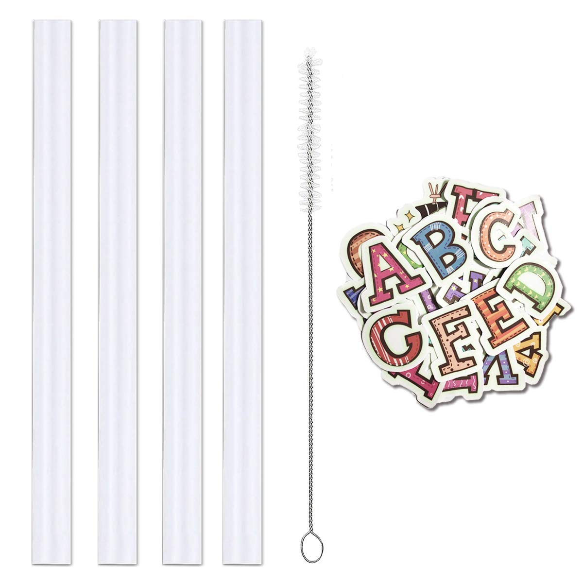 Miracredo 4 Pcs Reusable Straws For Camelbak Eddy 25Oz & 32Oz Insulated Water Bottles, Bpa Free, Easy To Clean, Hard Thick Plast