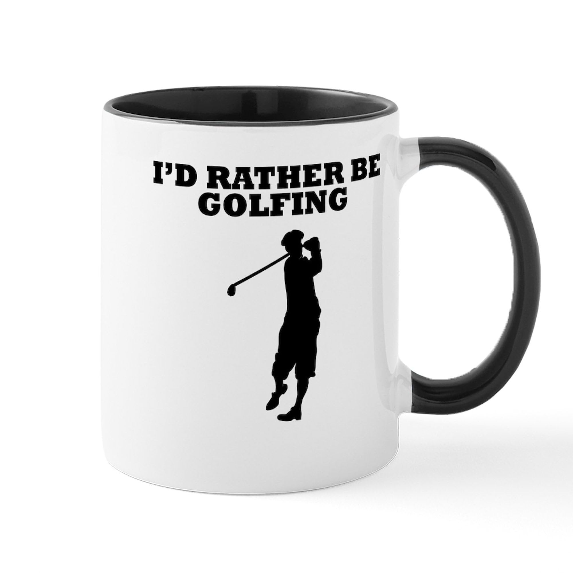 CafePress Id Rather Be Golfing Mugs 11 oz (325 ml) Ceramic Coffee Mug