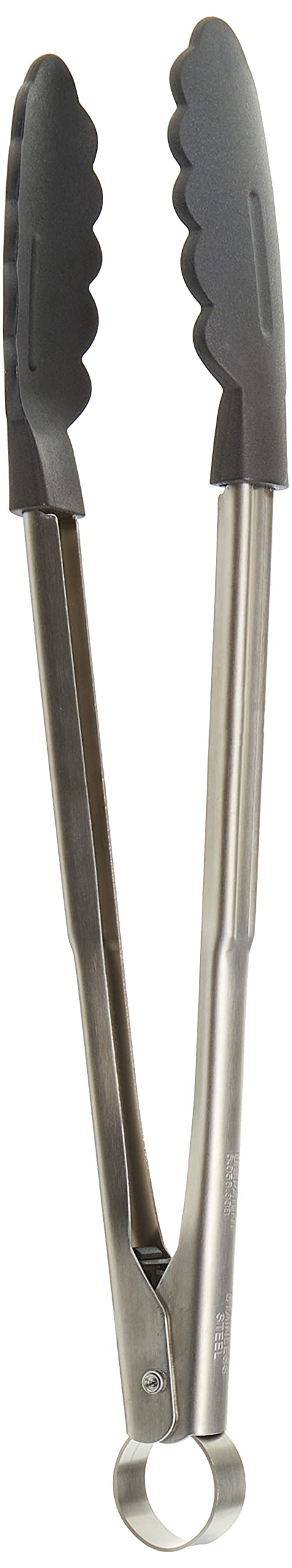 Cuisipro 12'' Non Stick Locking Tongs, Gray And Black