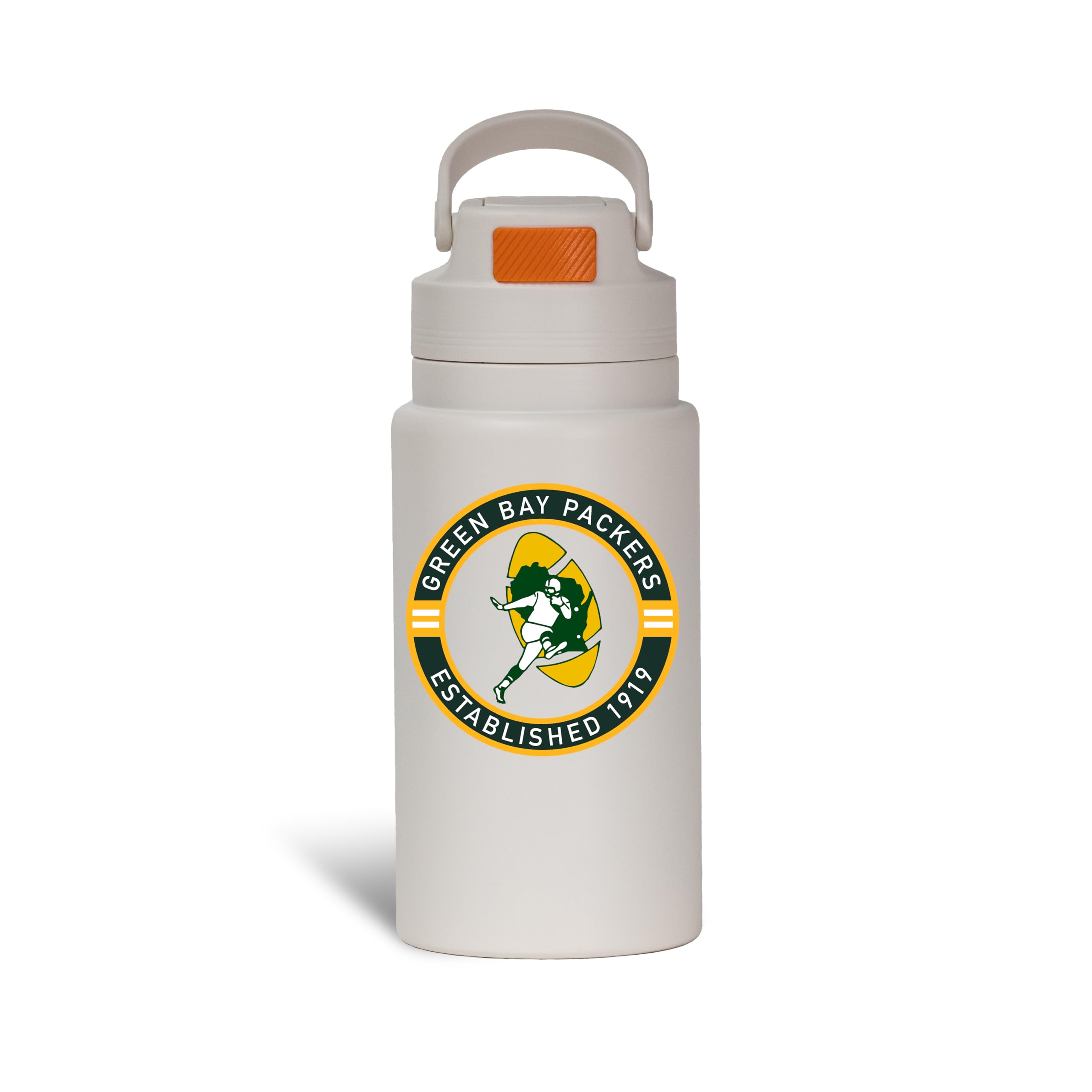 The Memory Company Officially Licensed 26oz Water Bottle with Flip Up Lid, Green Bay Packers