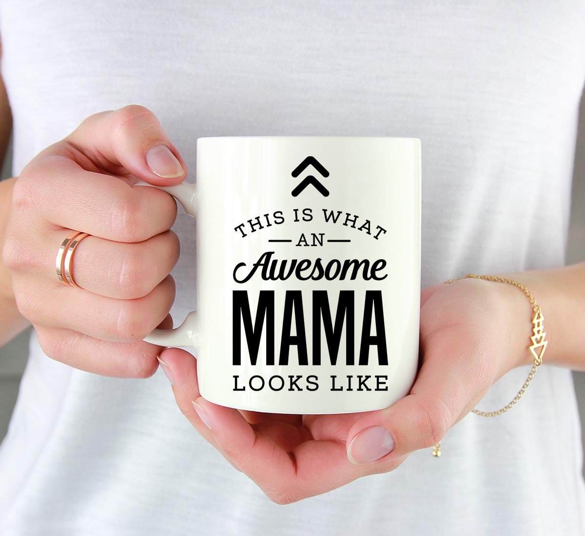 Andaz Press 11oz. Ceramic Coffee Tea Mug Gift, This is What an Awesome Mama Looks Like, 1-Pack, Birthday Gift Ideas Coworker Him