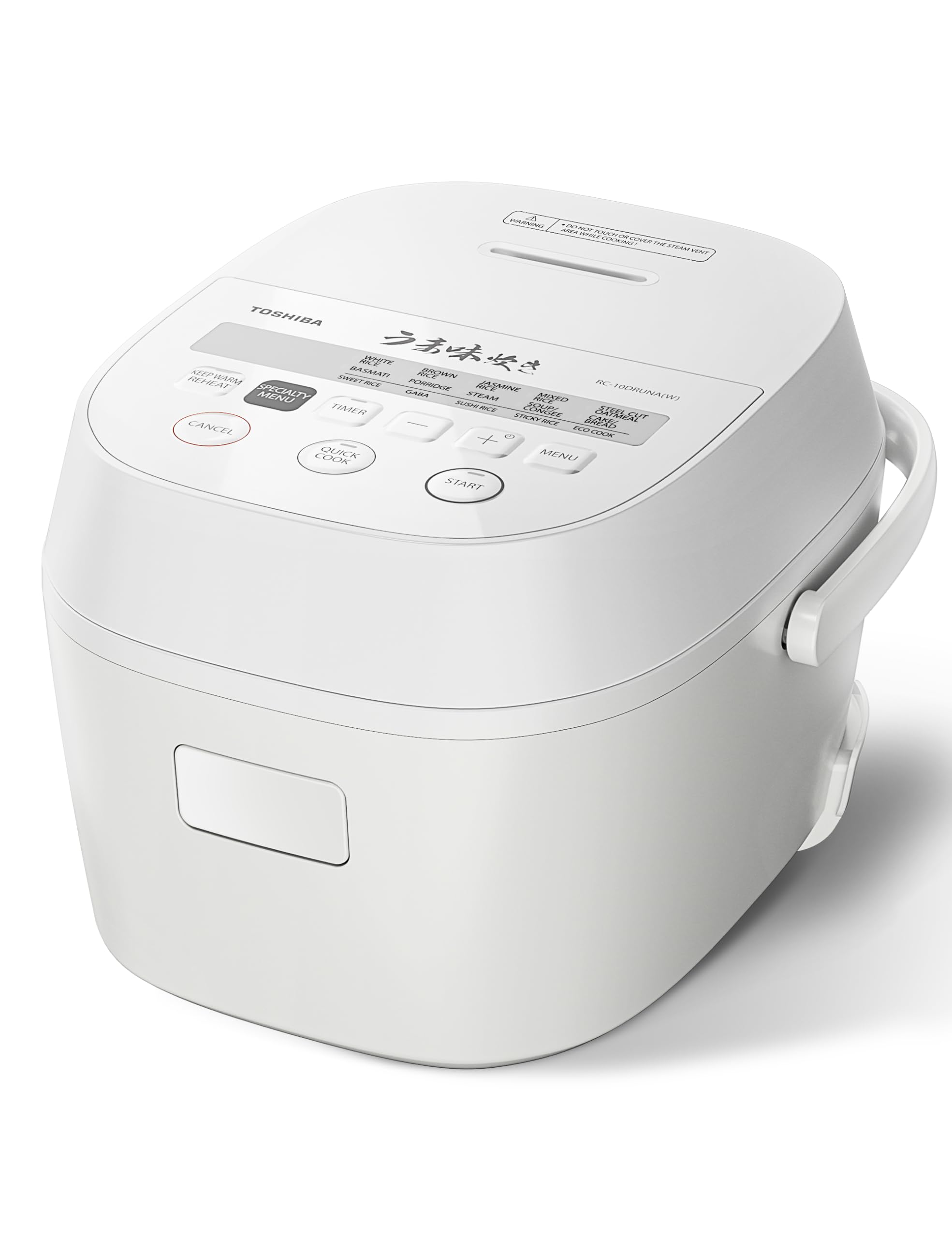 TOSHIBA OriginTaste Rice Cooker 5.5-Cup Uncooked, Fuzzy Logic, 15-in-1 Functions, Digital Display, Delay Timer, Keep Warm, Nonst