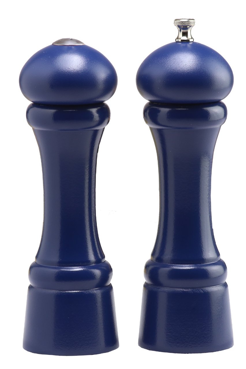 Chef Specialties 8 Inch Windsor Pepper Mill And Salt Shaker Set - Cobalt Blue