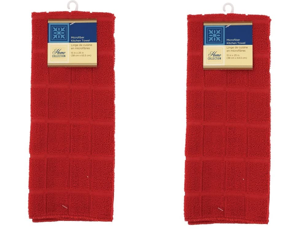 Hand Towel Set 2 Pack Decorate Your Kitchen D  cor - Home D  cor -Bath Towels Kitchen Linens (Red)