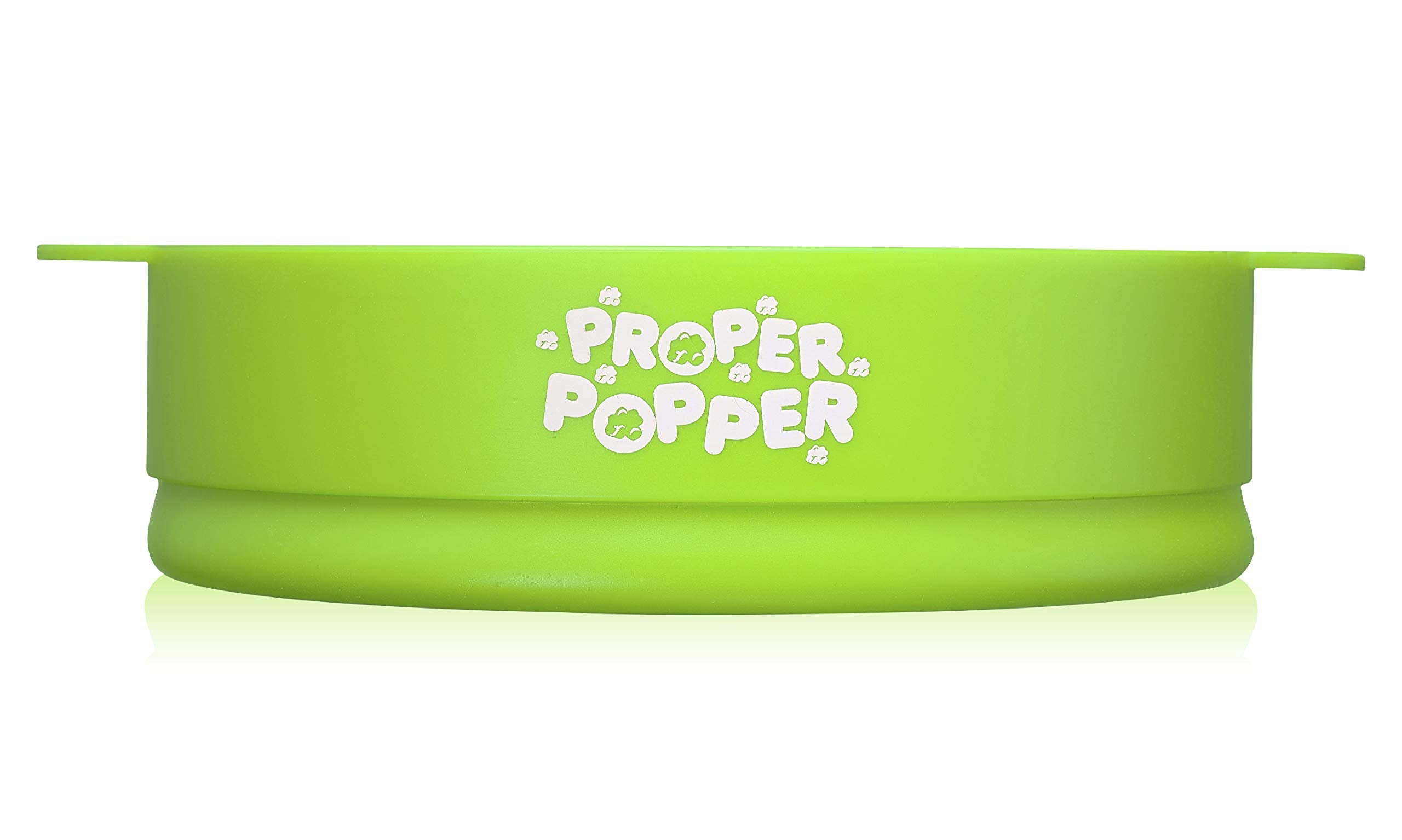 The Original Proper Popper Microwave Popcorn Popper, Silicone Popcorn Maker, Collapsible Bowl Bpa Free & Dishwasher Safe - (Gree