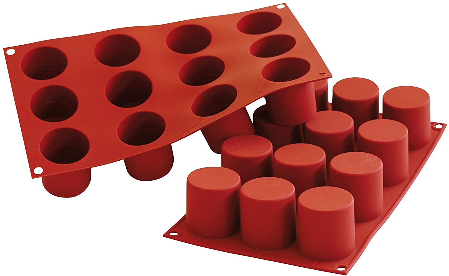 Silikomart Silicone Cylinder Cake Mould, 48Mm, Terracotta