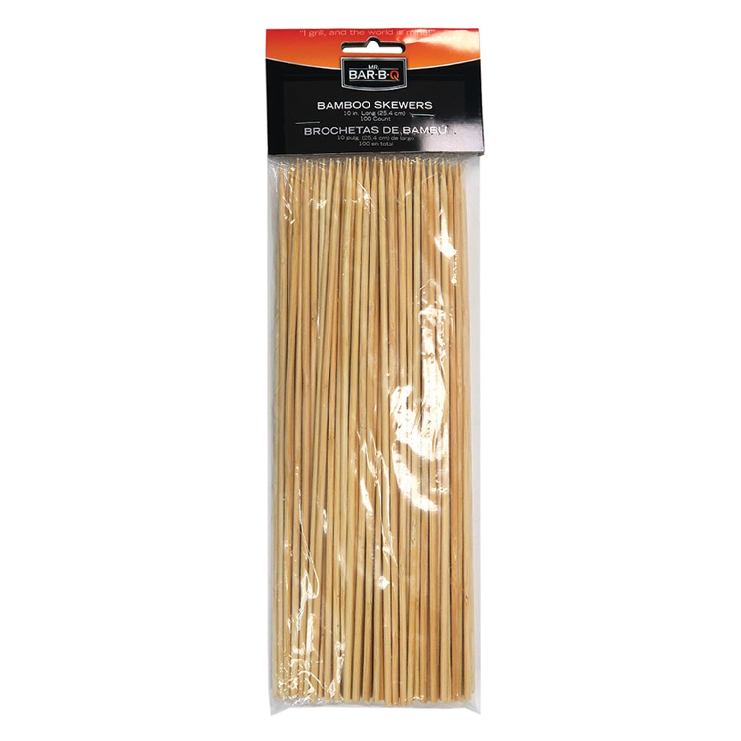Mr. Bar-B-Q 02005Y 10-Inch Bamboo Skewers, 100-Piece
