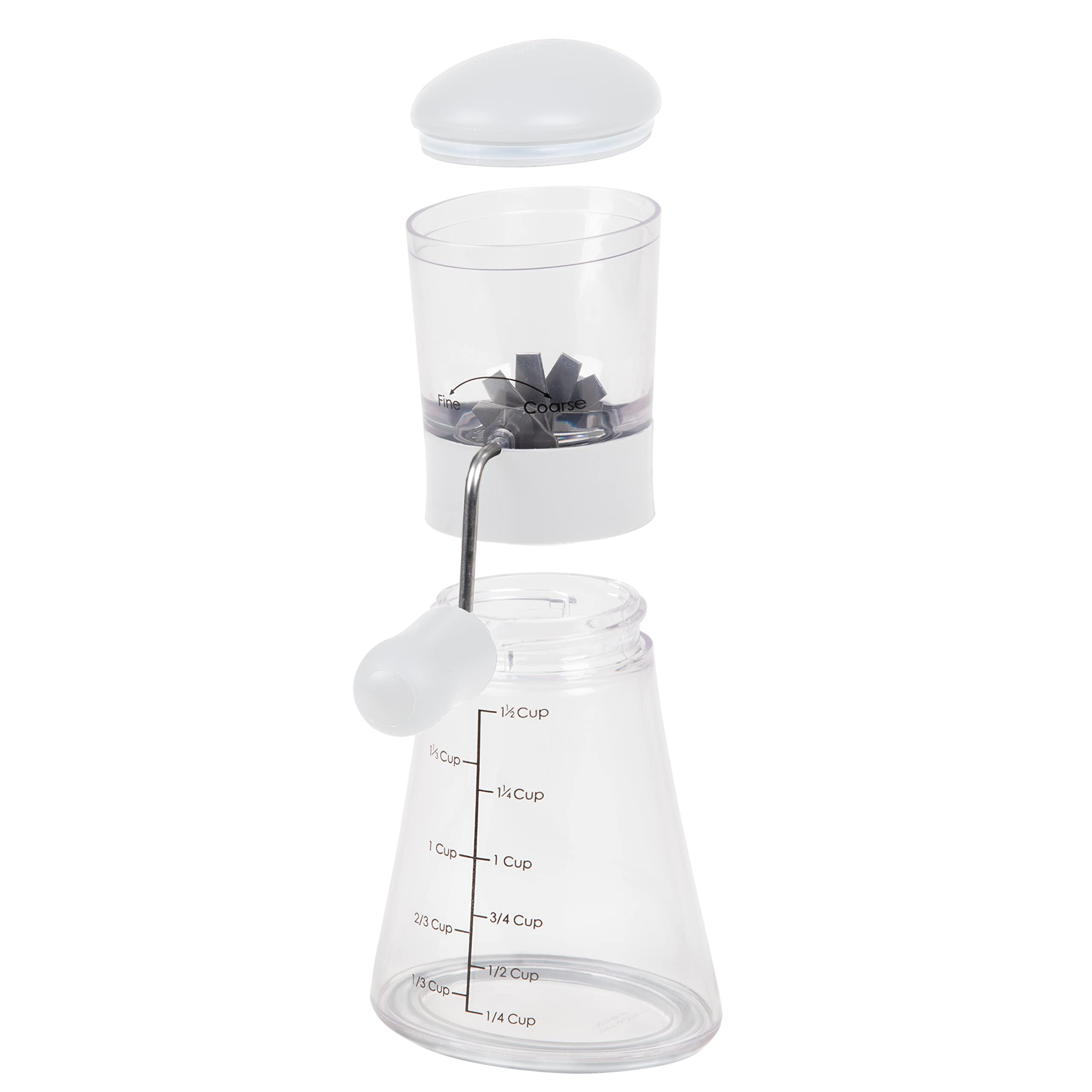 Prepworks By Progressive Nut Chopper With Non-Skid Base, White