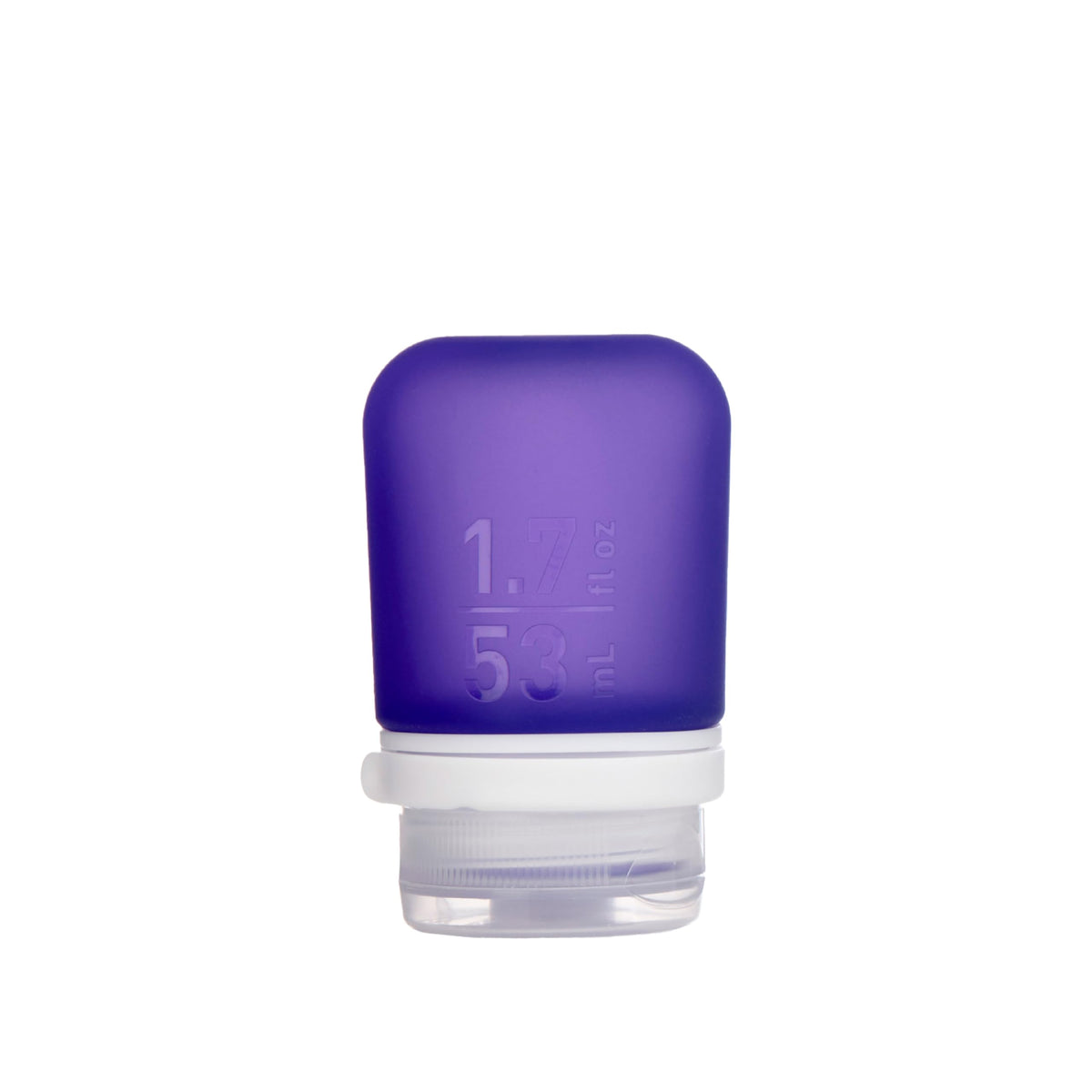 Humangear Gotoob+ (Small) | Refillable Silicone Travel Bottle | Locking Lid | Food-Safe Material | Purple, Small (1.7 Fl.Oz; 53M
