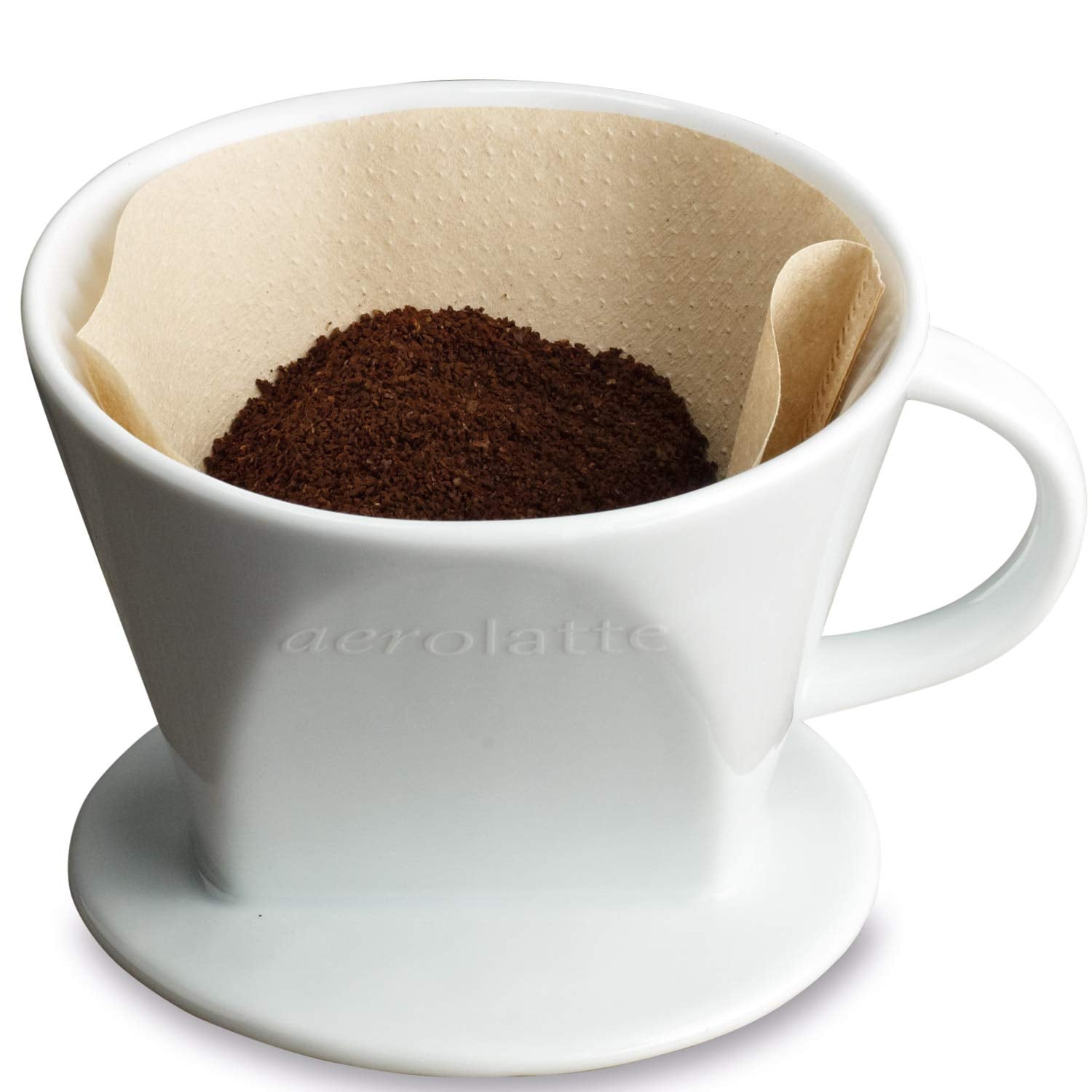 Aerolatte Pour Over Coffee Dripper Reusable Filter Cone Brewer, Number 2-Size, Brews 2 to 6-Cups