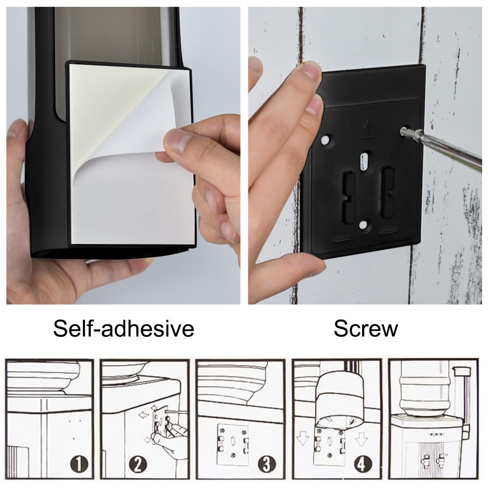Eofjruc Wall Mount Paper Cup Dispenser, Pull Type Cup Holder Fit 3Oz - 5Oz Disposable Small Cups, Bathroom Cup Dispenser For Hom