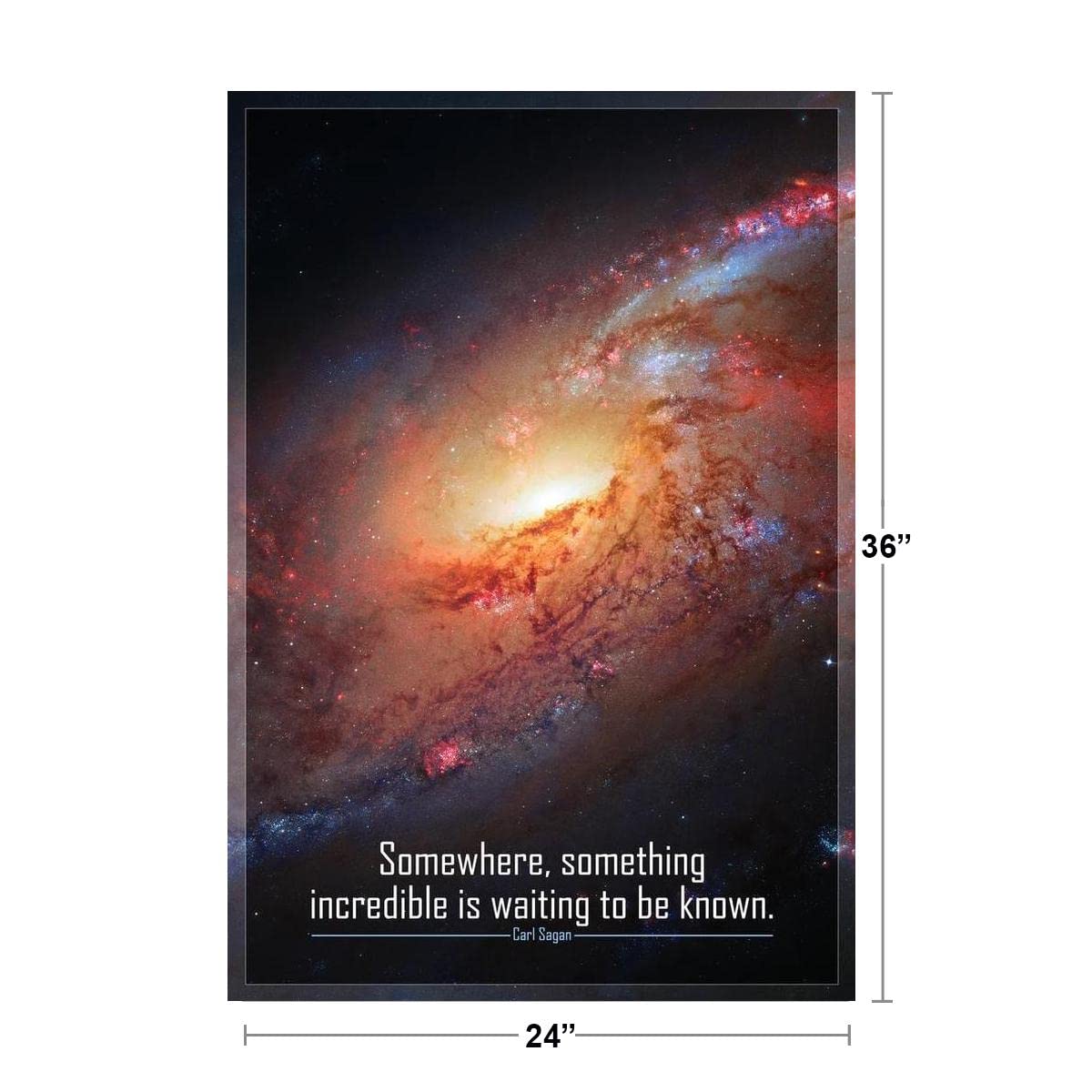 Somewhere Something Incredible Is Waiting To Be Known Carl Sagan Famous Motivational Inspirational Quote Solar System Outer Spac