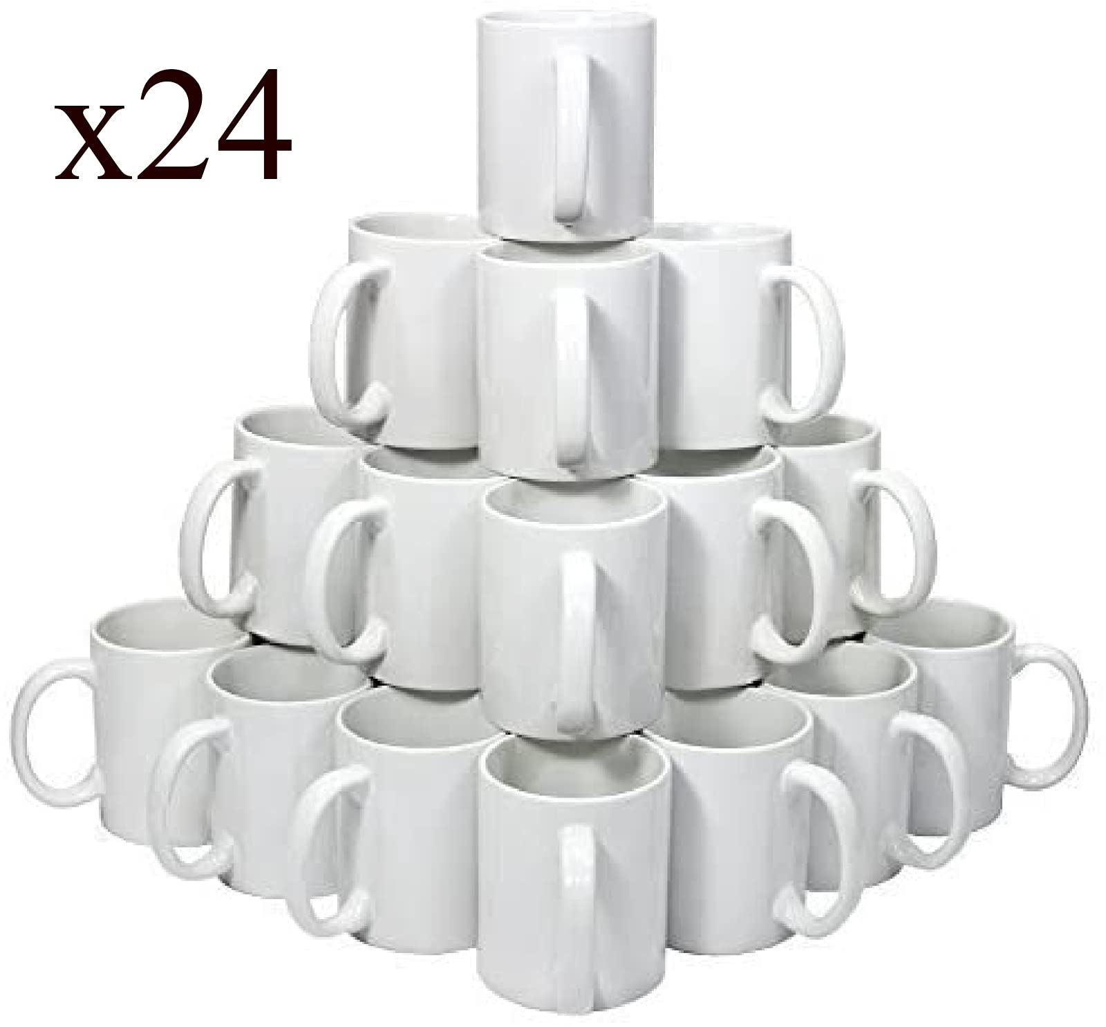 Lustracoat 15 Oz. El Grande Stoneware Sublimation Mug, 1 Case Of 24 Mugs