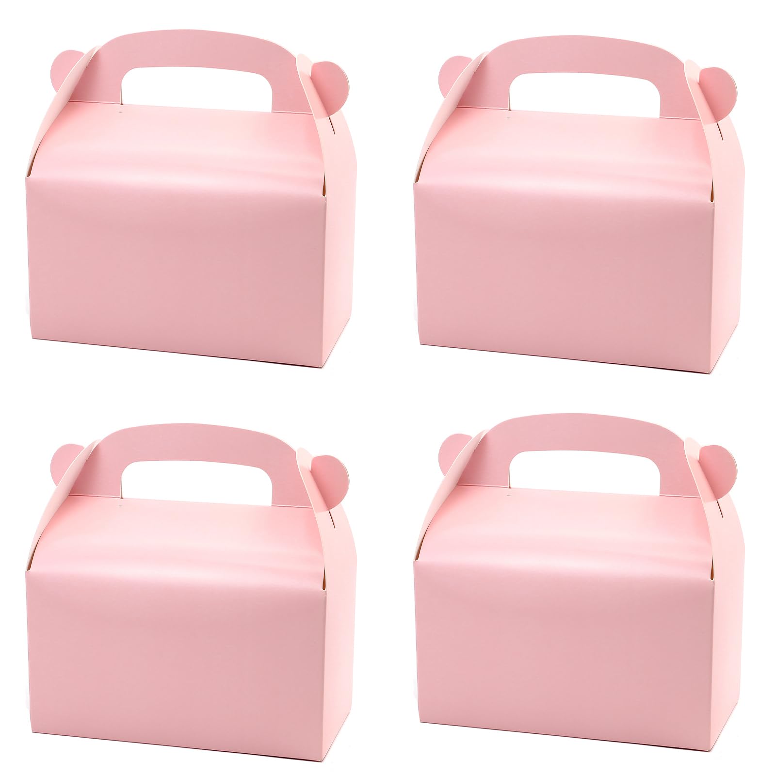 Oletx 30-Pack Pink Party Favor Treat Boxes, Goodie Boxes, Gable Paper Gift Boxes With Handles. Perfect For Princess Pink Party A