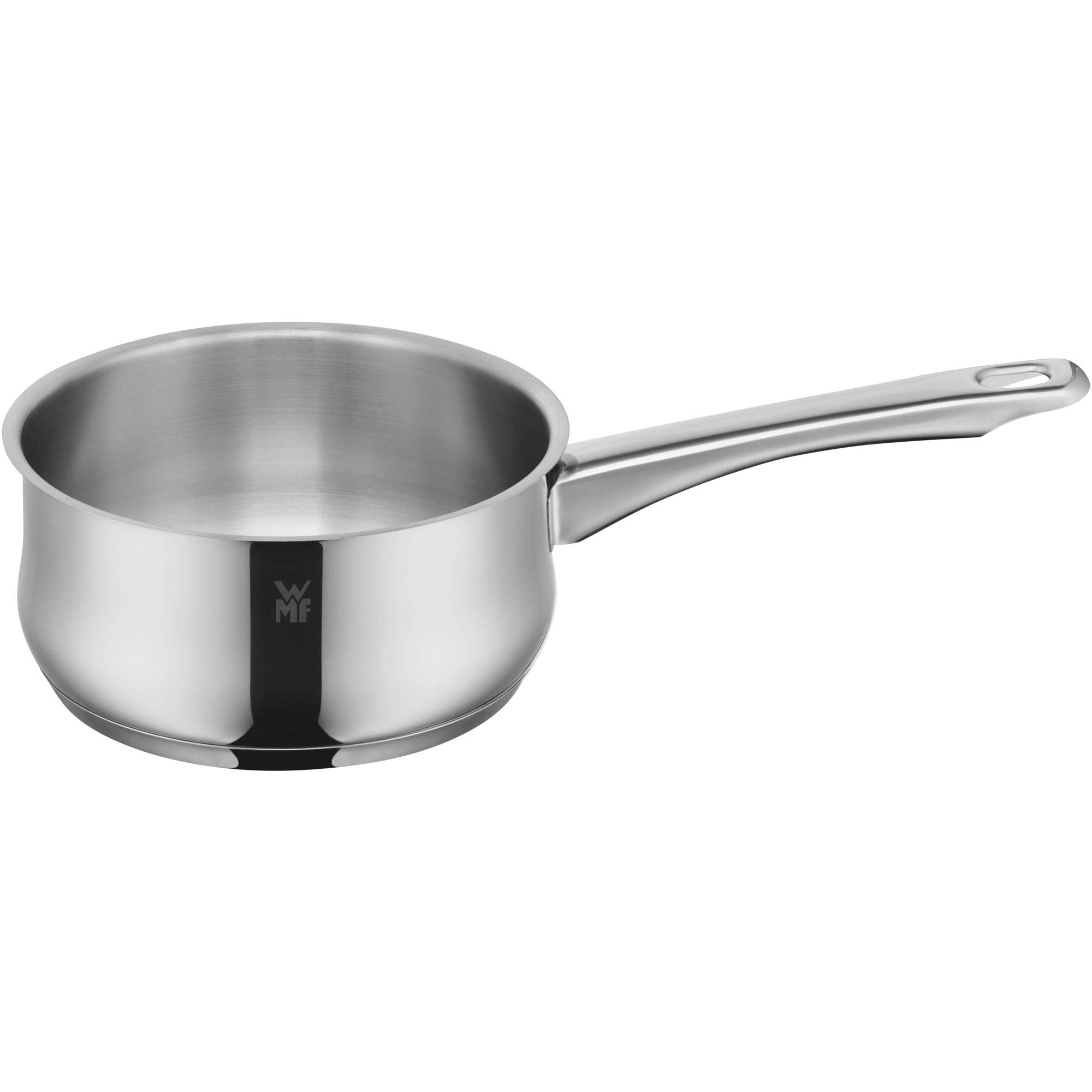 WMF Saucepan  16 cm Approx. 1.5L Diadem Plus Pouring Rim Glass Lid Cromargan Stainless Steel Polished Suitable for Induction Hob