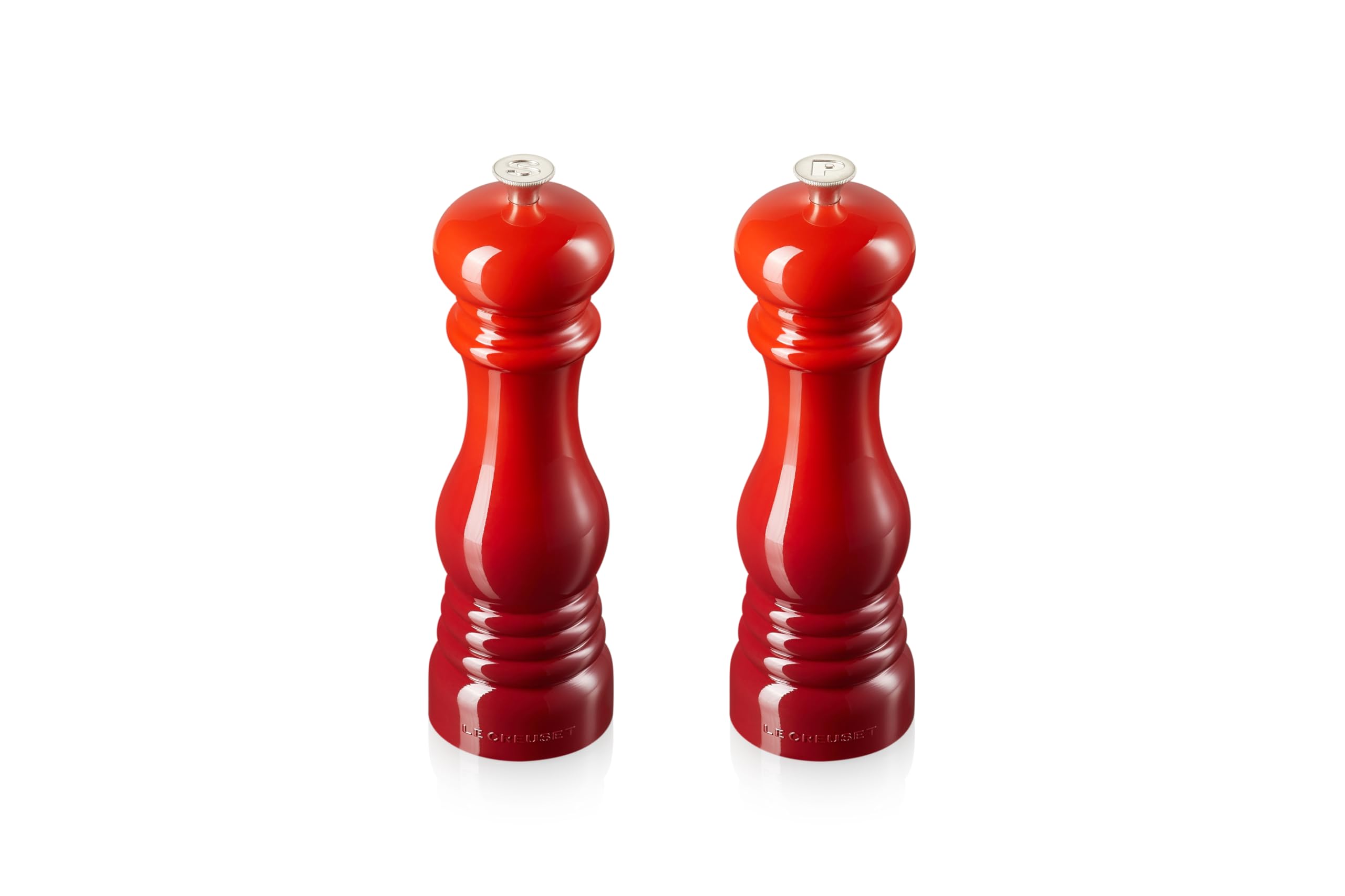 Le Creuset MG610-67 Salt and Pepper Mill Set, 8-Inch, Cerise