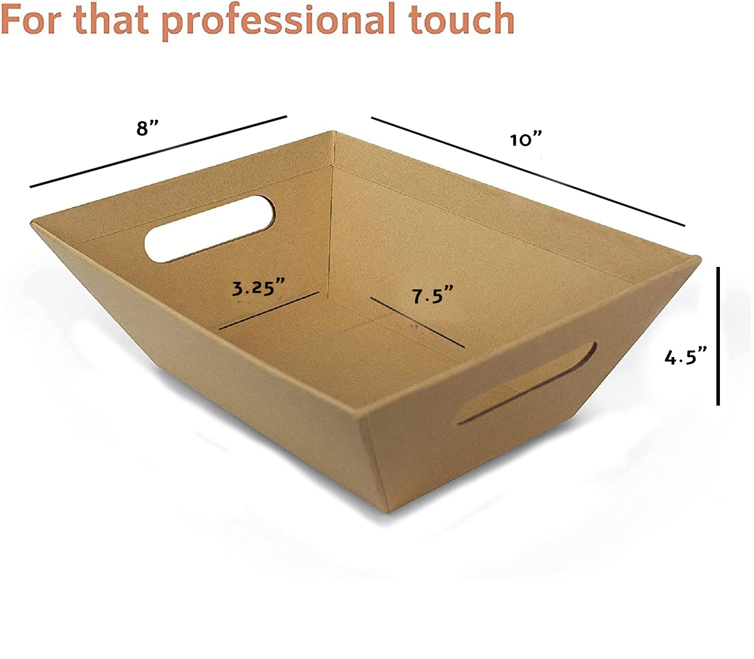 [20 PK] Bulk 8x10    Empty Baskets For Gifts| Shelf Baskets For Organizing, Storage, Display| Basket For Snacks, Produce, Servin