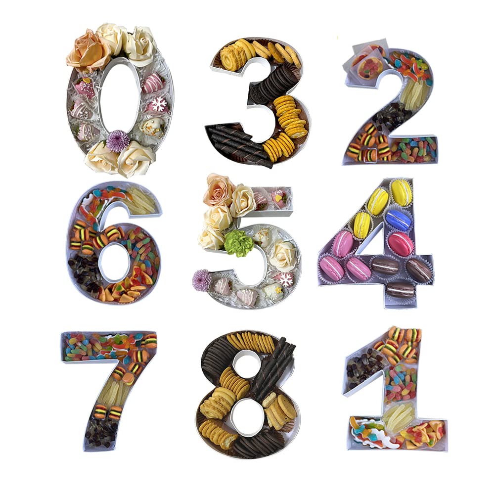 10   Cardboard Number Mache Chocolate Covered Strawberries Fillable Sweets Candy Container Box (White, 1)