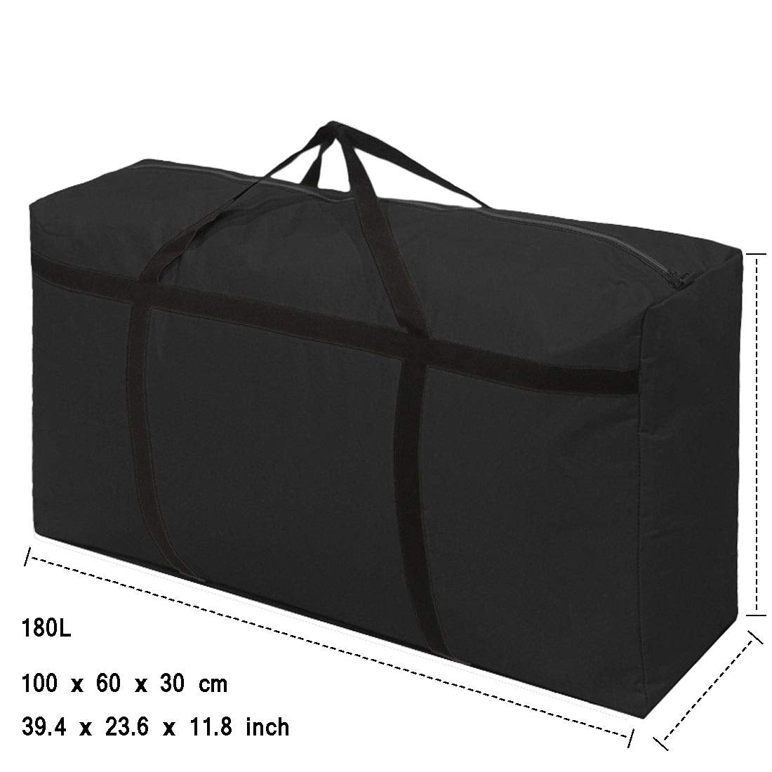 KXF Extra Large 180L Storage Bag Waterproof Luggage Bag Heavy Duty Moving Bag Sturdy Space Saver Saving Bag Underbed Storage Bag