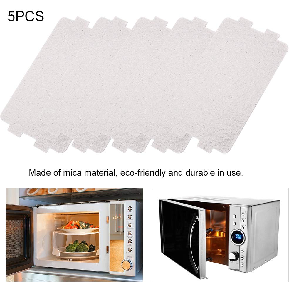 Microwave Oven Mica Plate, 5 Pieces Universal Microwave Oven Mica Sheet Waveguide Cover Heat Insulation Board Replacement Repair