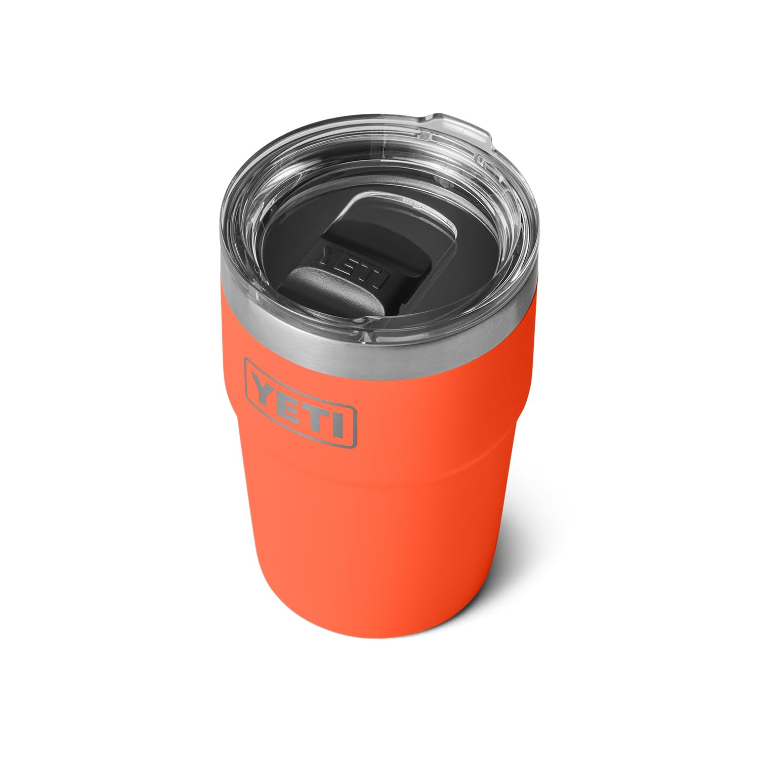 YETI Rambler 16 oz Stackable Tumbler, Vacuum Insulated, Stainless Steel with MagSlider Lid, Papaya